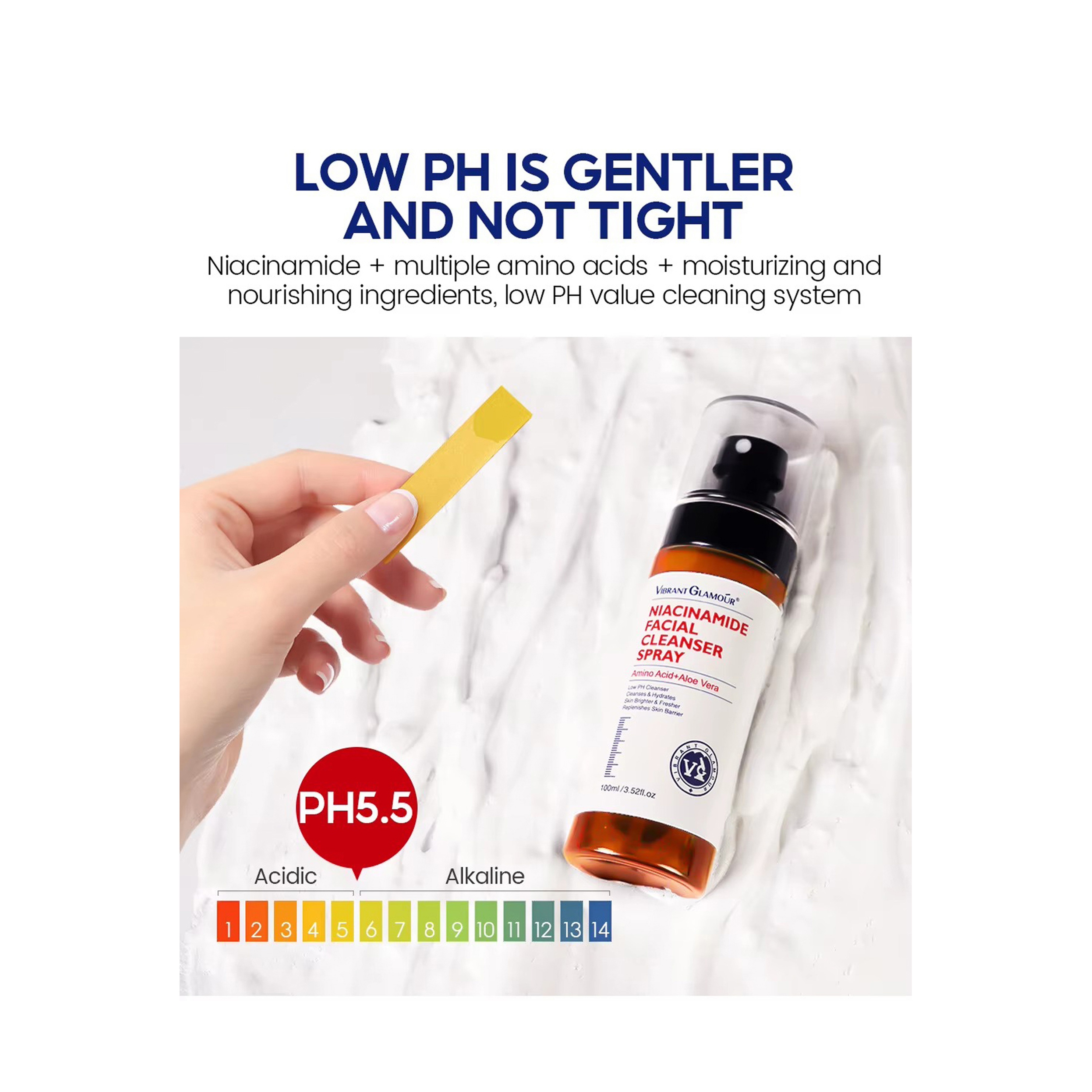 Vibrant Glamour Niacinamide Facial Spray Cleansing and Moisturizing 100 ml