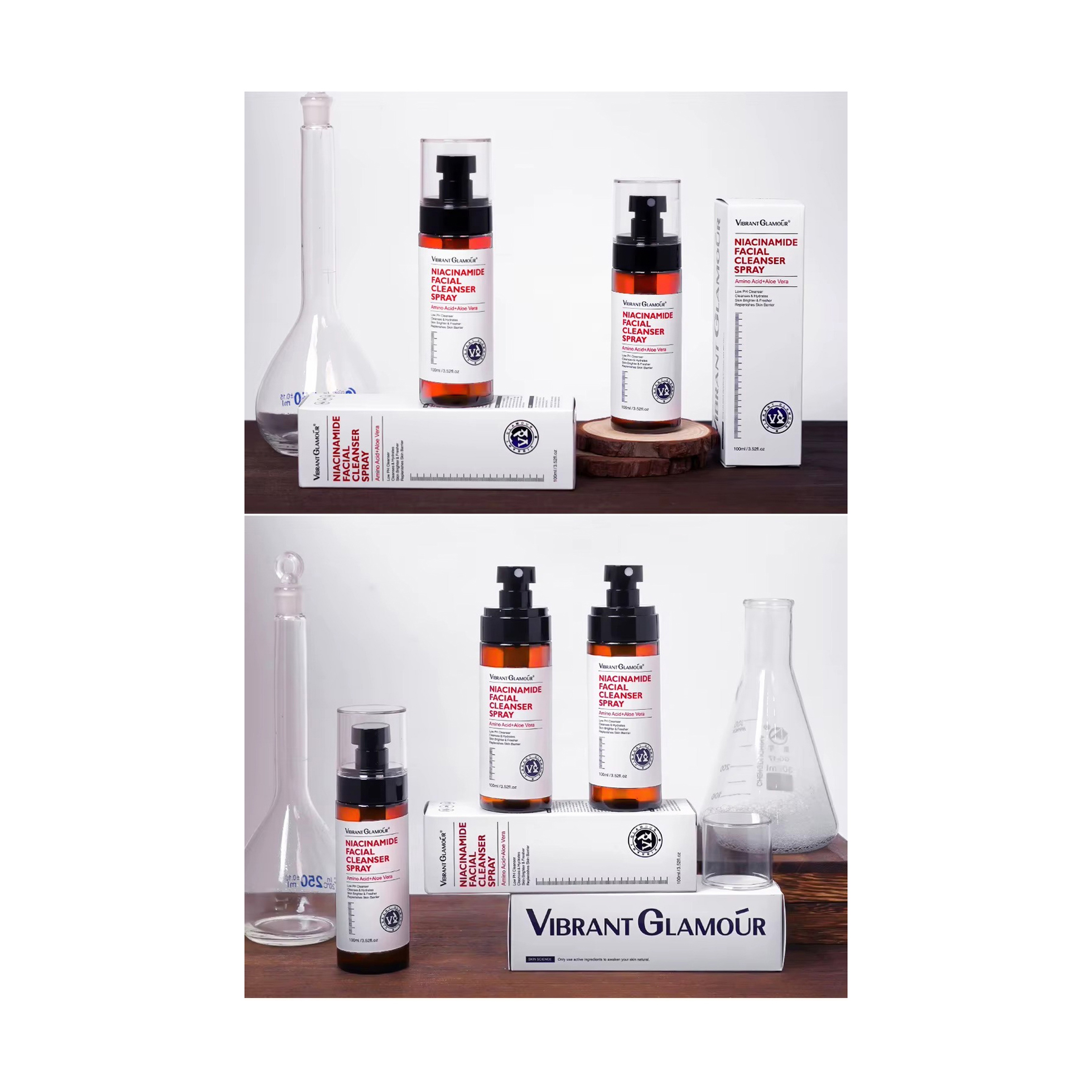 Vibrant Glamour Niacinamide Facial Spray Cleansing and Moisturizing 100 ml