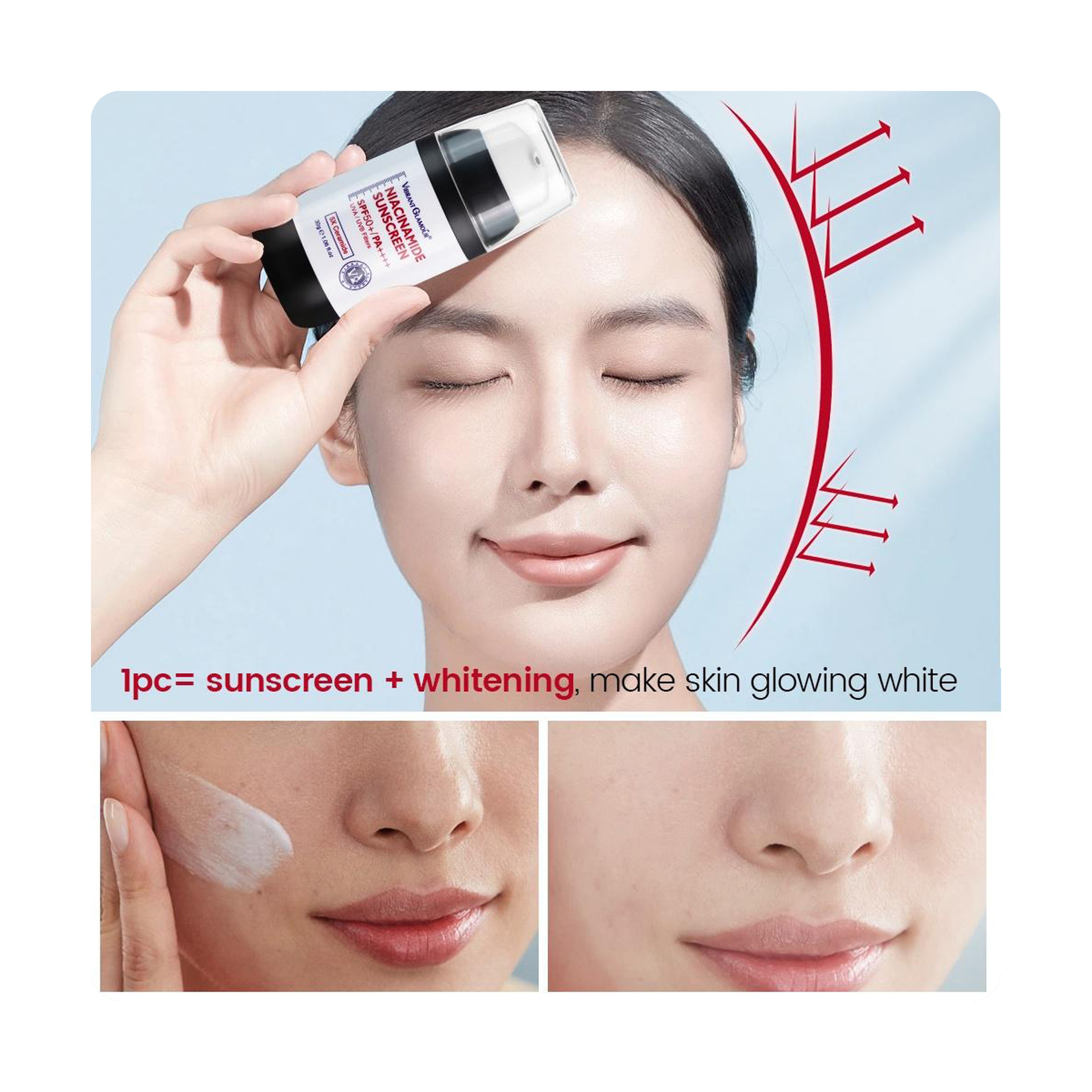 Vibrant Glamour Sunscreen Whitening Cream 30 g