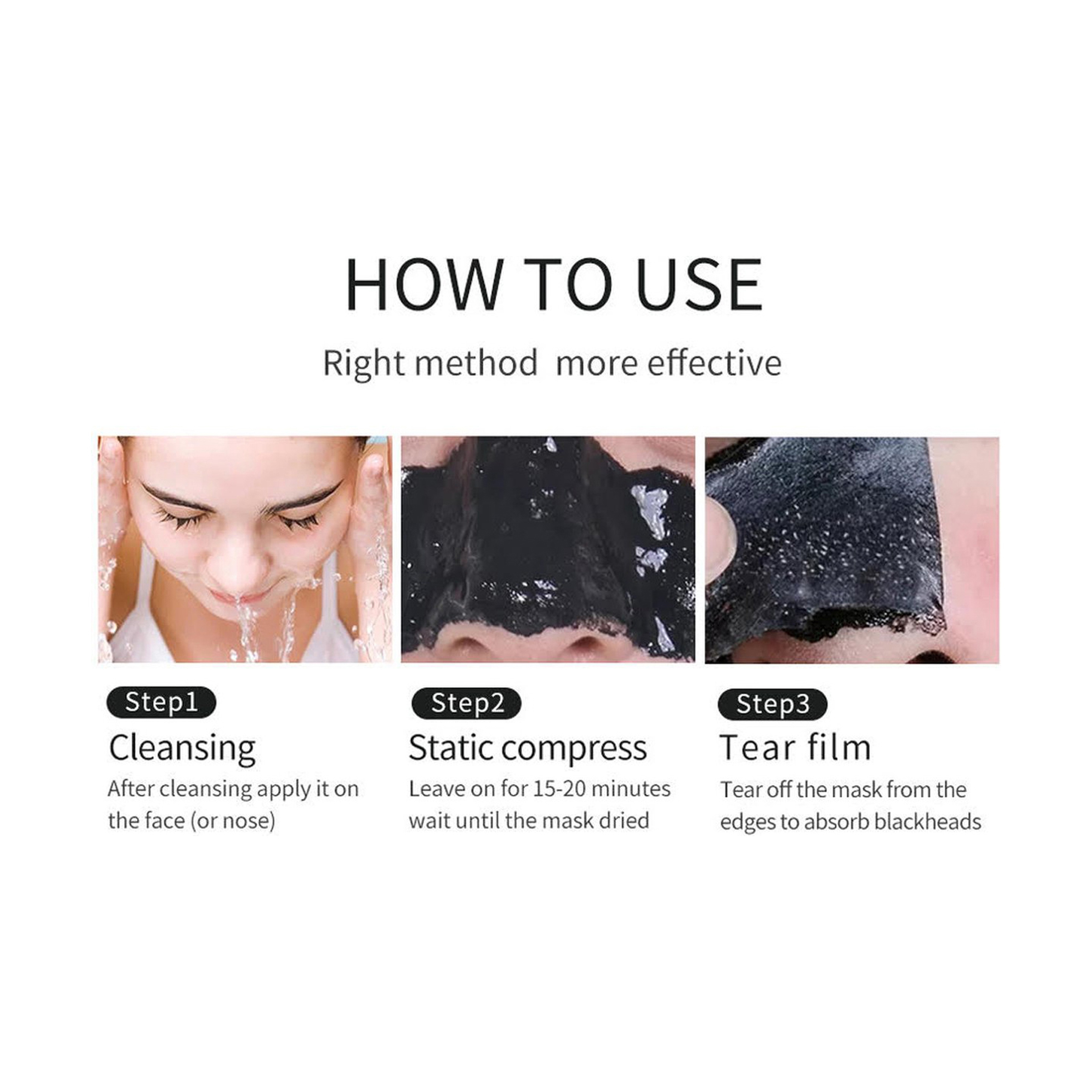 Vibrant Glamour Charcoal Mask for Blackhead Removal 30 g