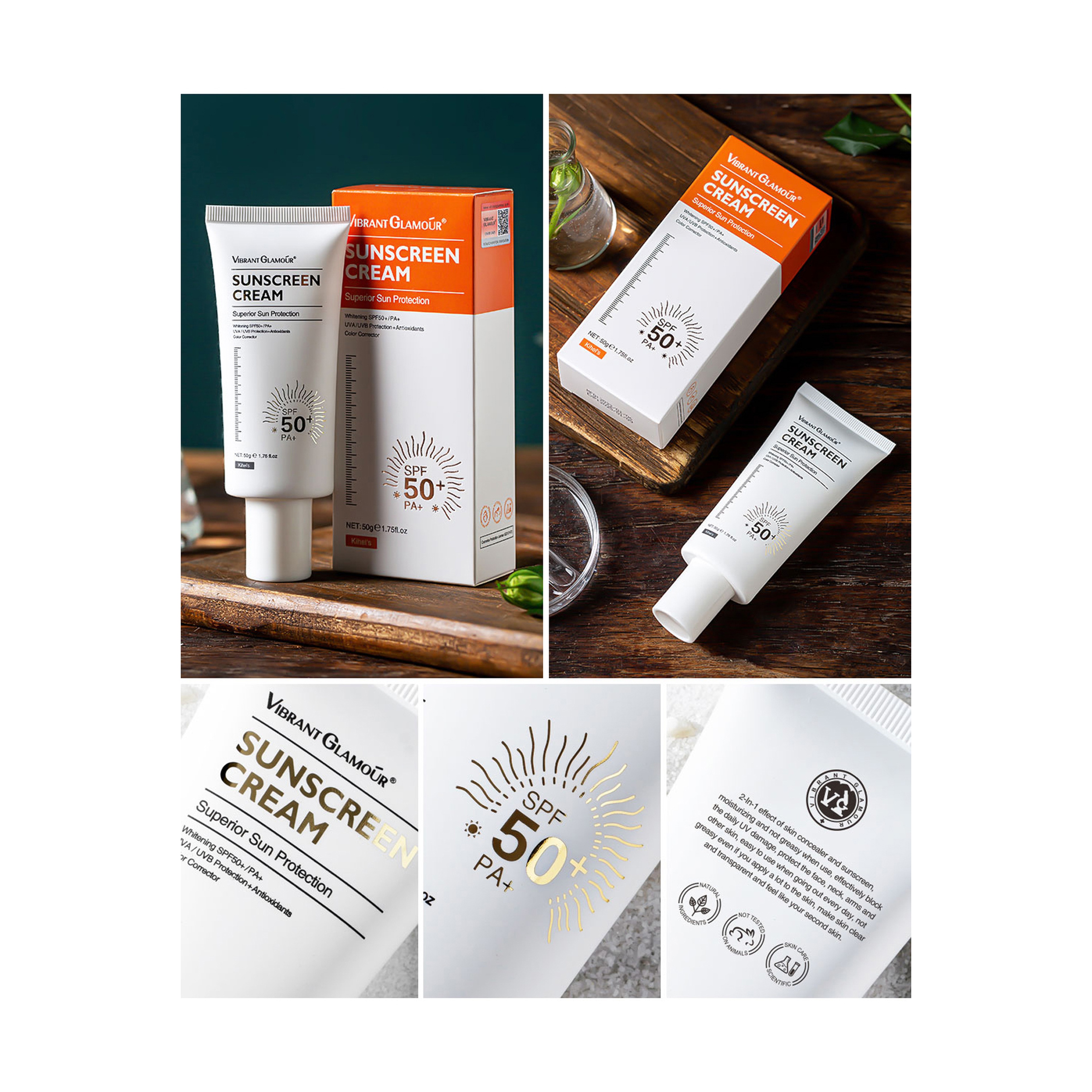 Vibrant Glamour Brightening Face Cream with Sunscreen 50 g