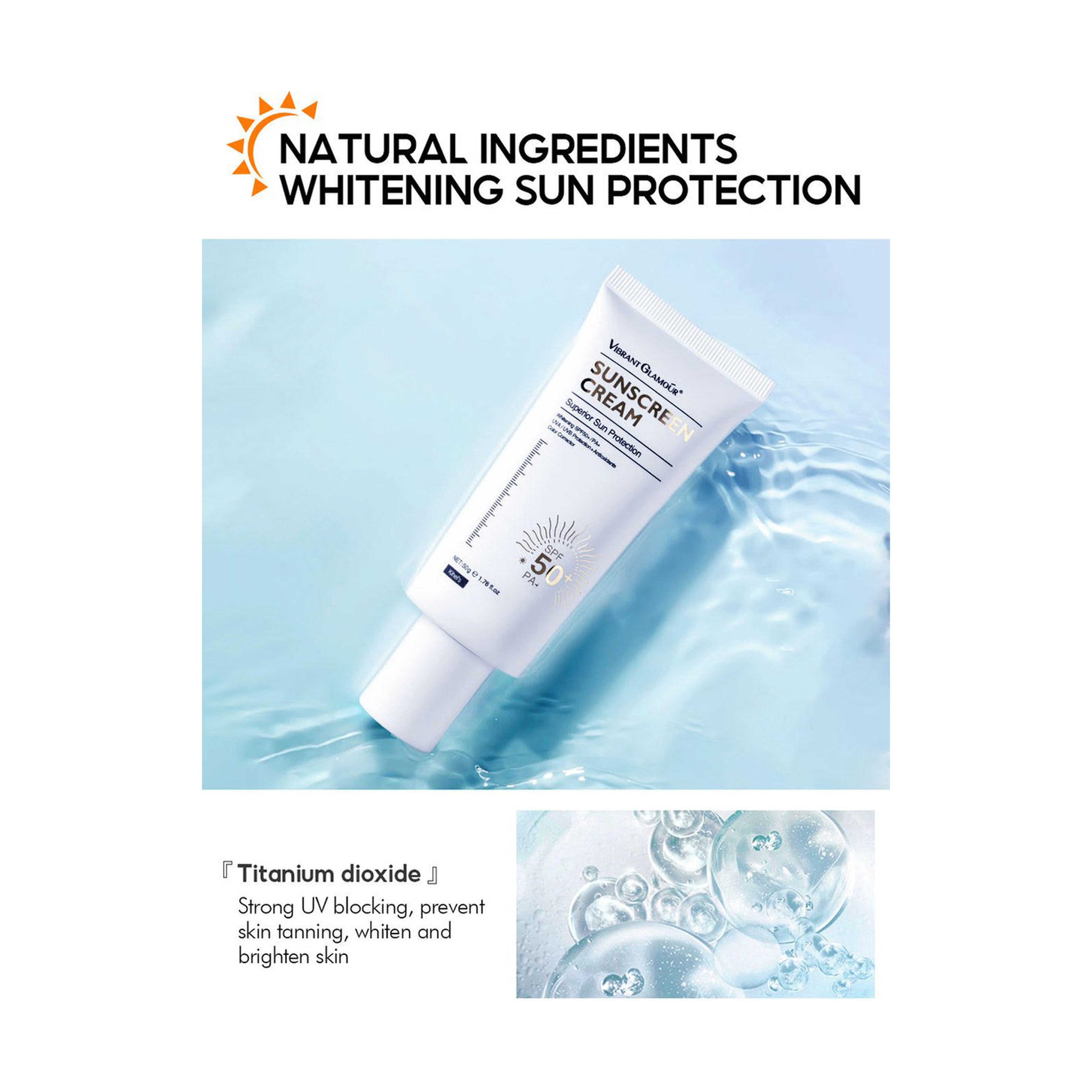 Vibrant Glamour Brightening Face Cream with Sunscreen 50 g