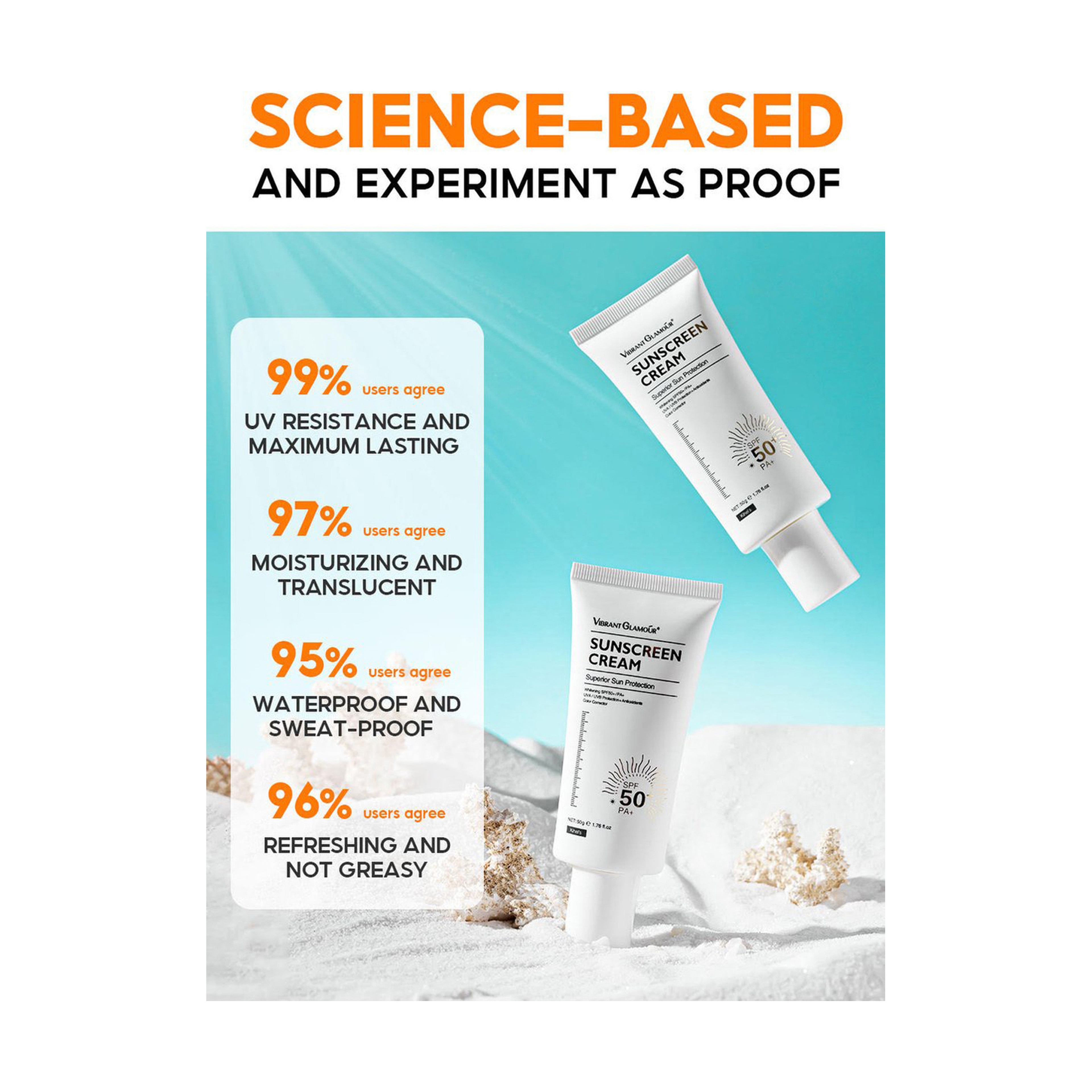 Vibrant Glamour Brightening Face Cream with Sunscreen 50 g