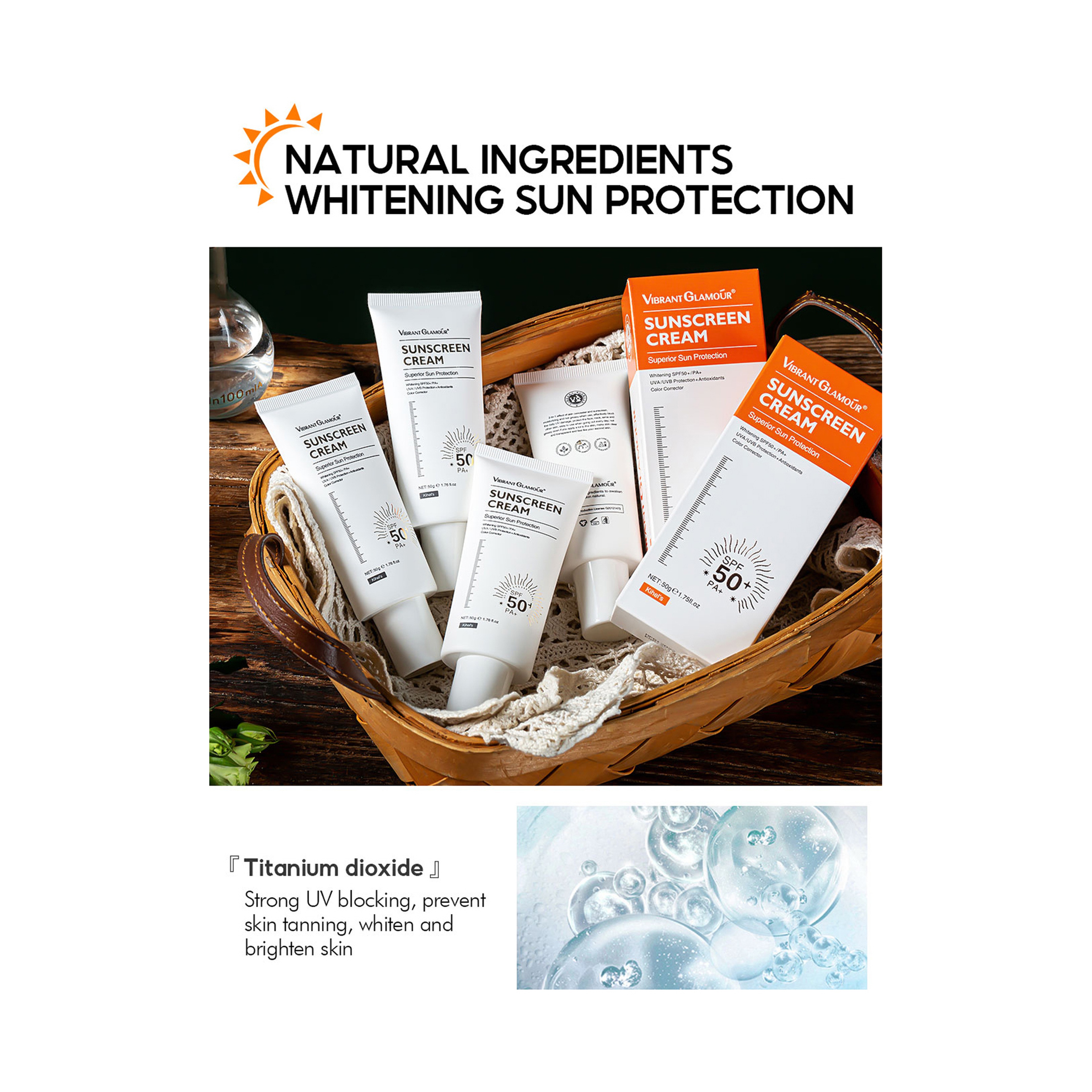 Vibrant Glamour Brightening Face Cream with Sunscreen 50 g