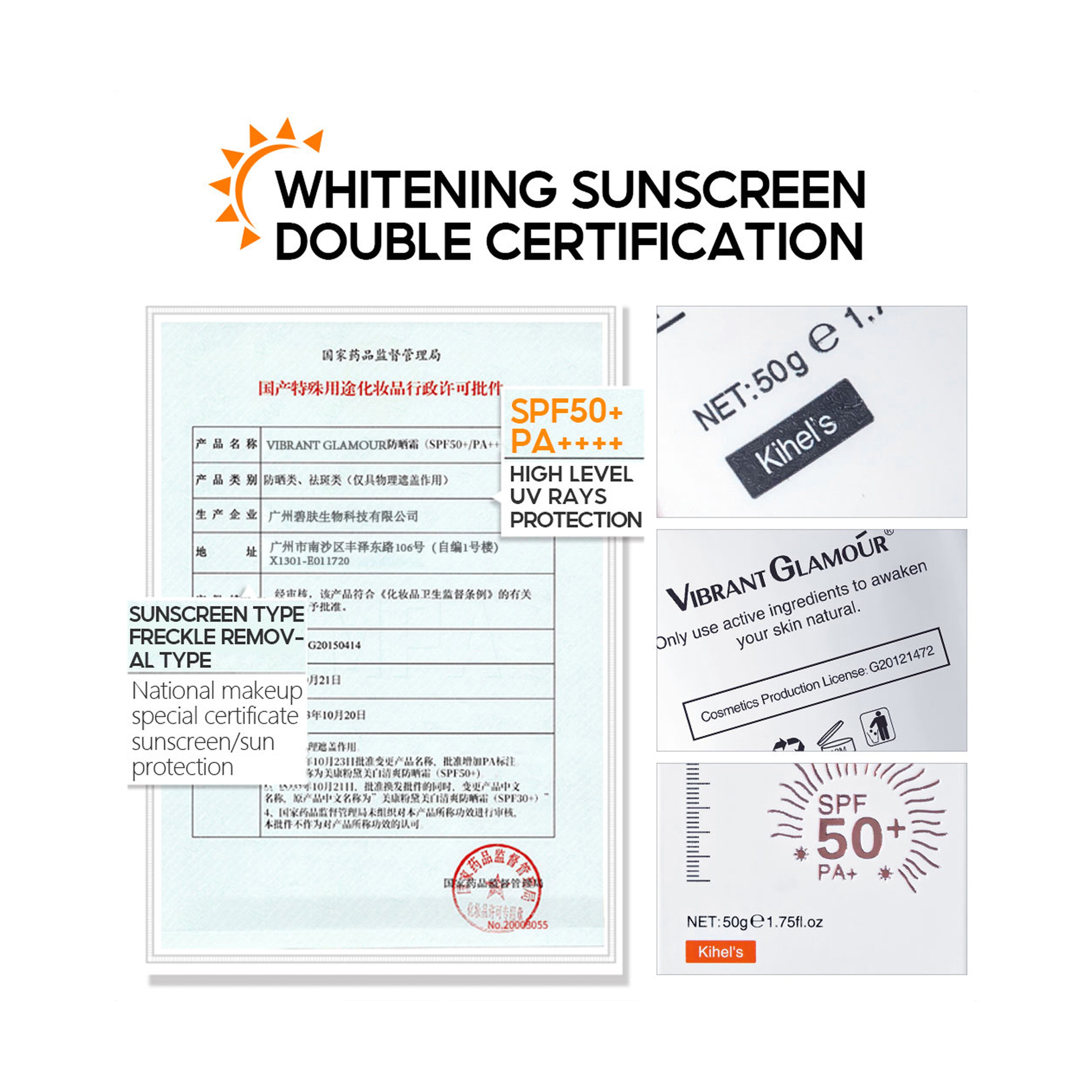 Vibrant Glamour Brightening Face Cream with Sunscreen 50 g