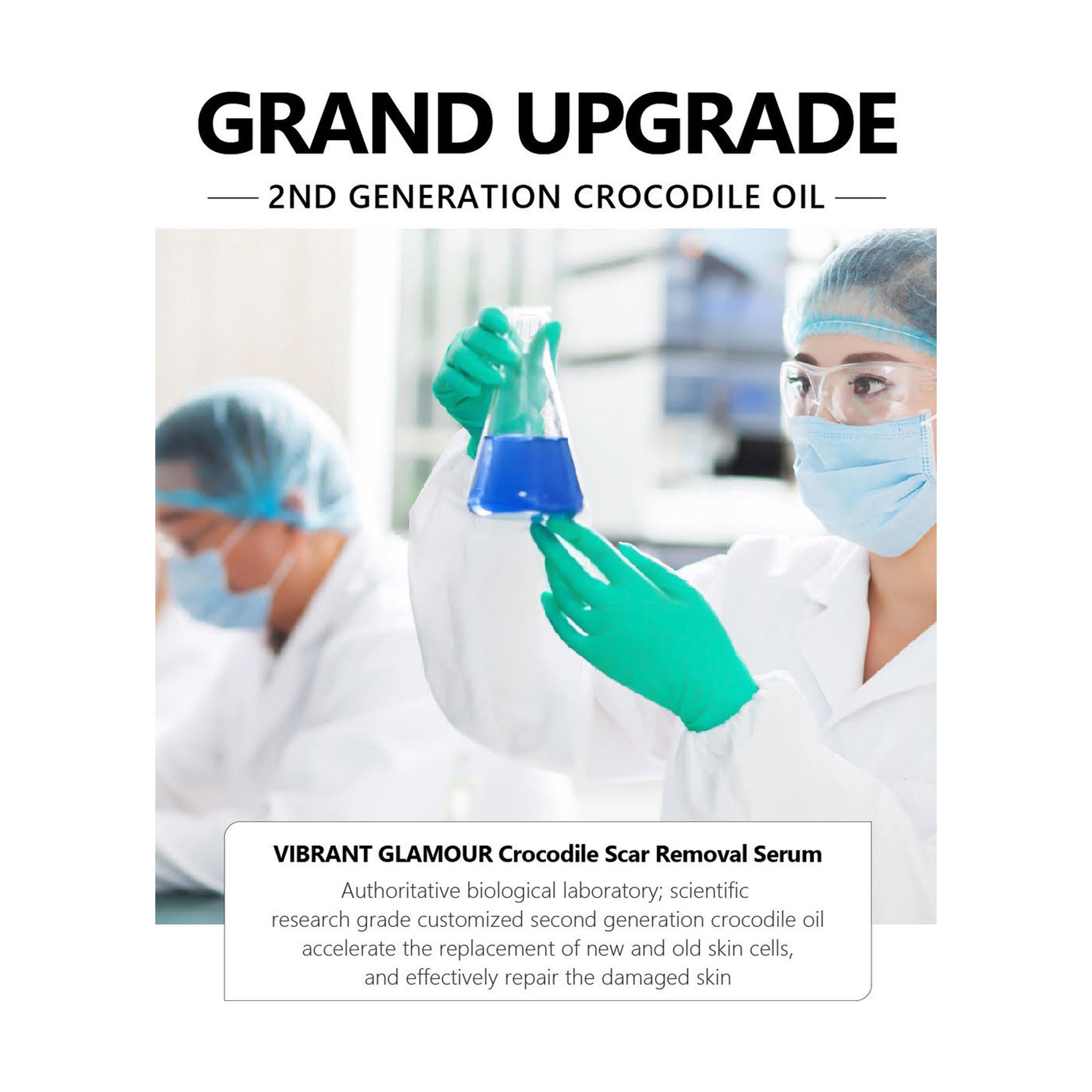 Vibrant Glamour Crocodile Serum for Scar, Stretch Mark, and Acne Treatment 30 ml