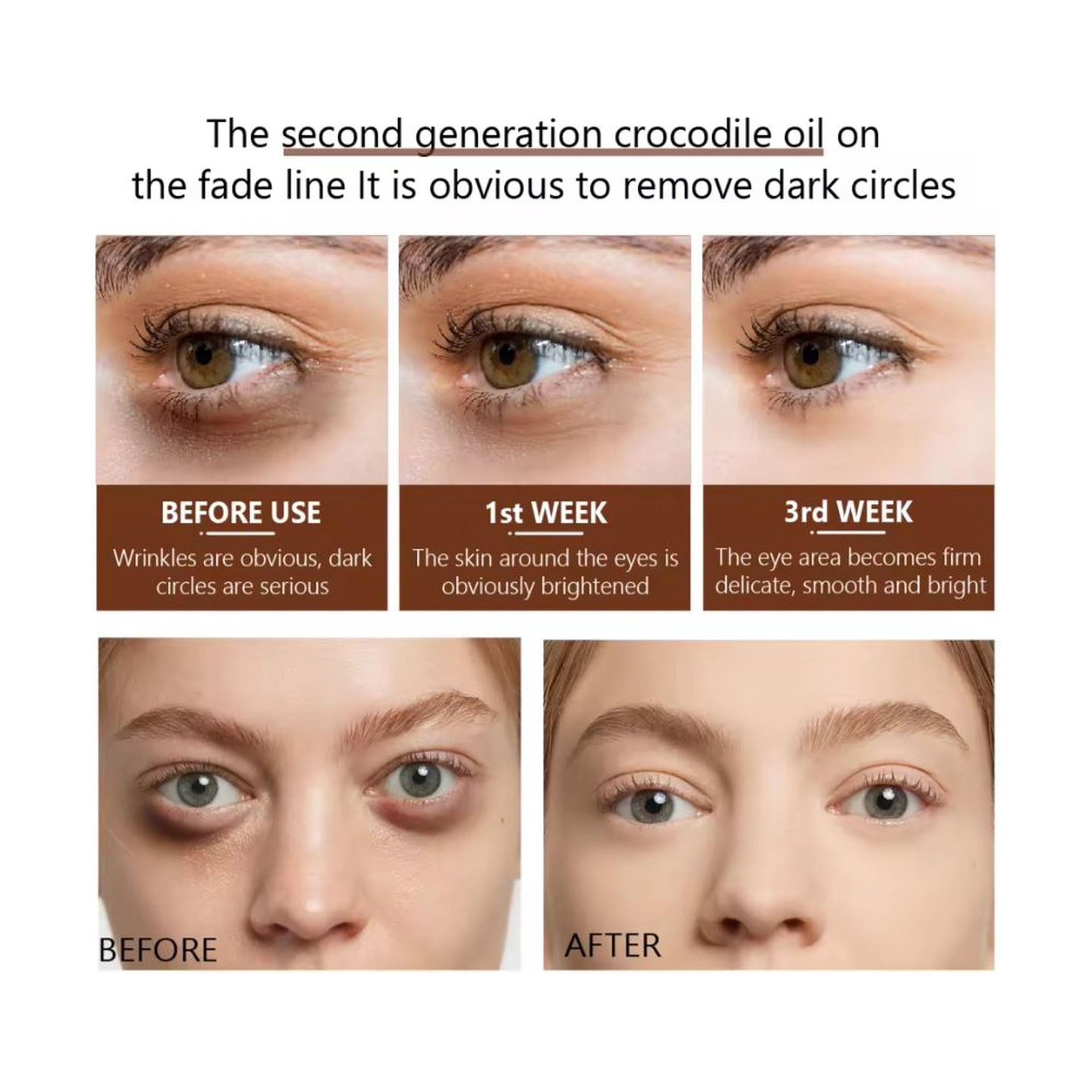 Vibrant Glamour Crocodile Eye Serum Anti-Wrinkle and Under-Eye Puffiness 30 ml