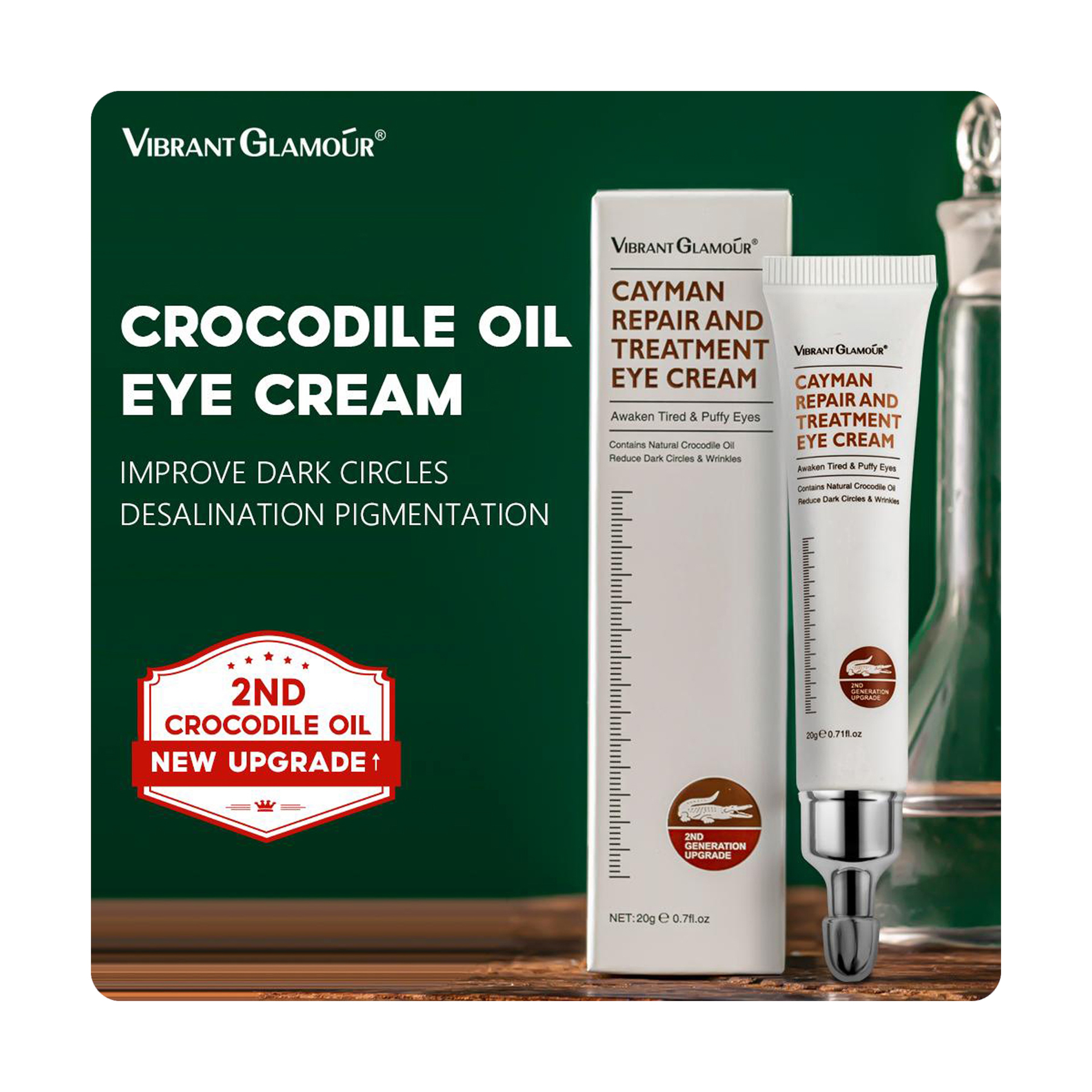 Vibrant Glamour Cayman Eye Cream Magic Formula for Dark Circles and Wrinkles 20 g