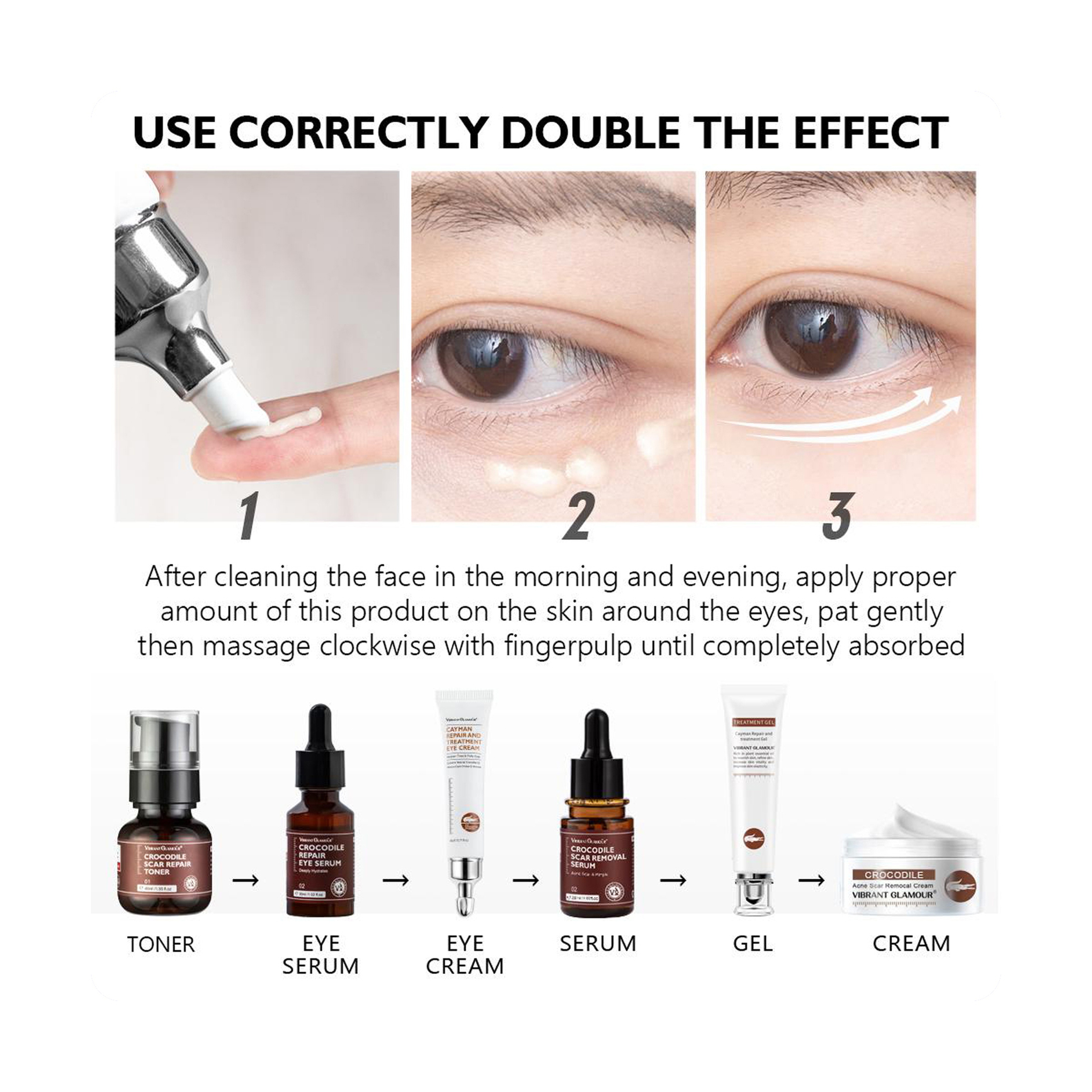 Vibrant Glamour Cayman Eye Cream Magic Formula for Dark Circles and Wrinkles 20 g