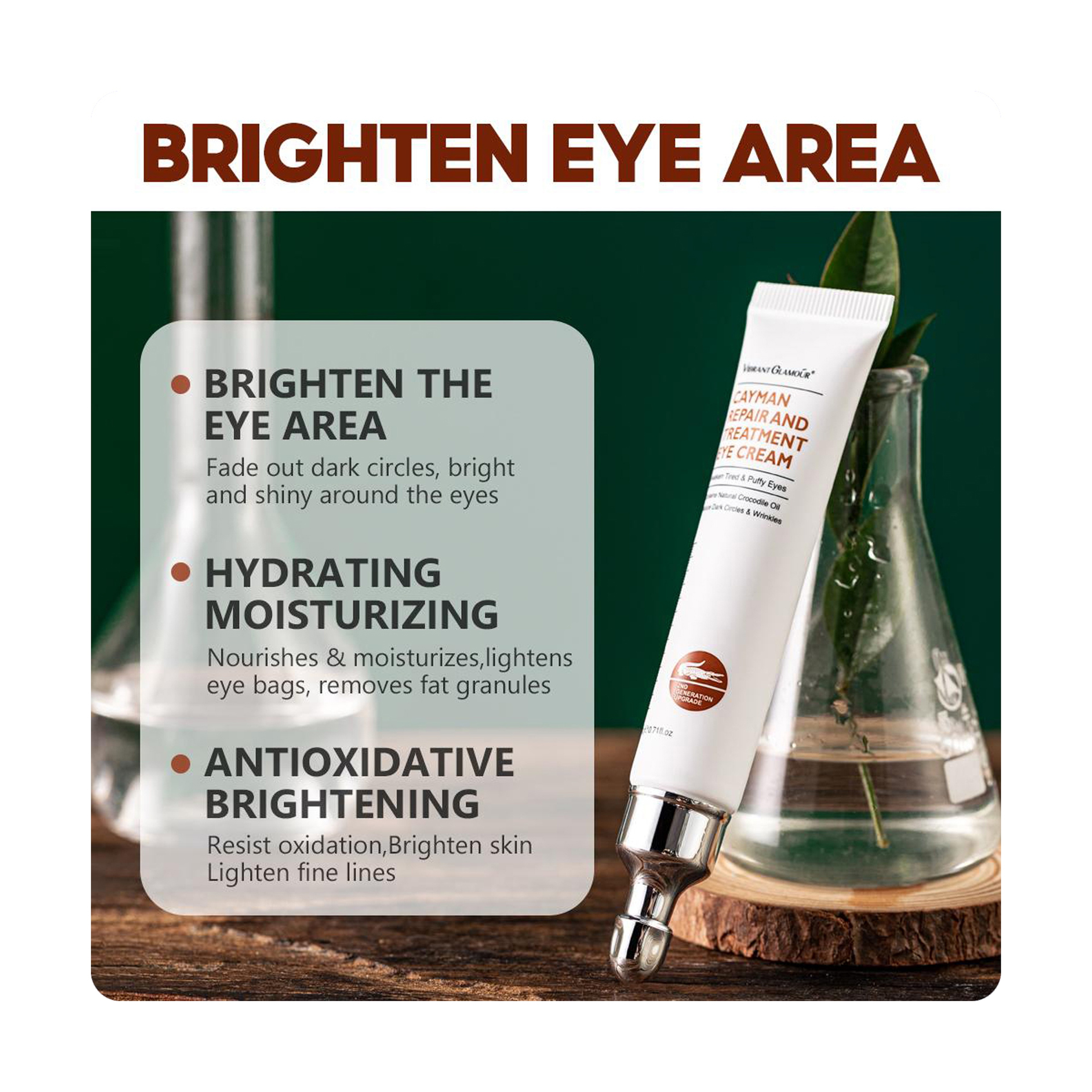 Vibrant Glamour Cayman Eye Cream Magic Formula for Dark Circles and Wrinkles 20 g