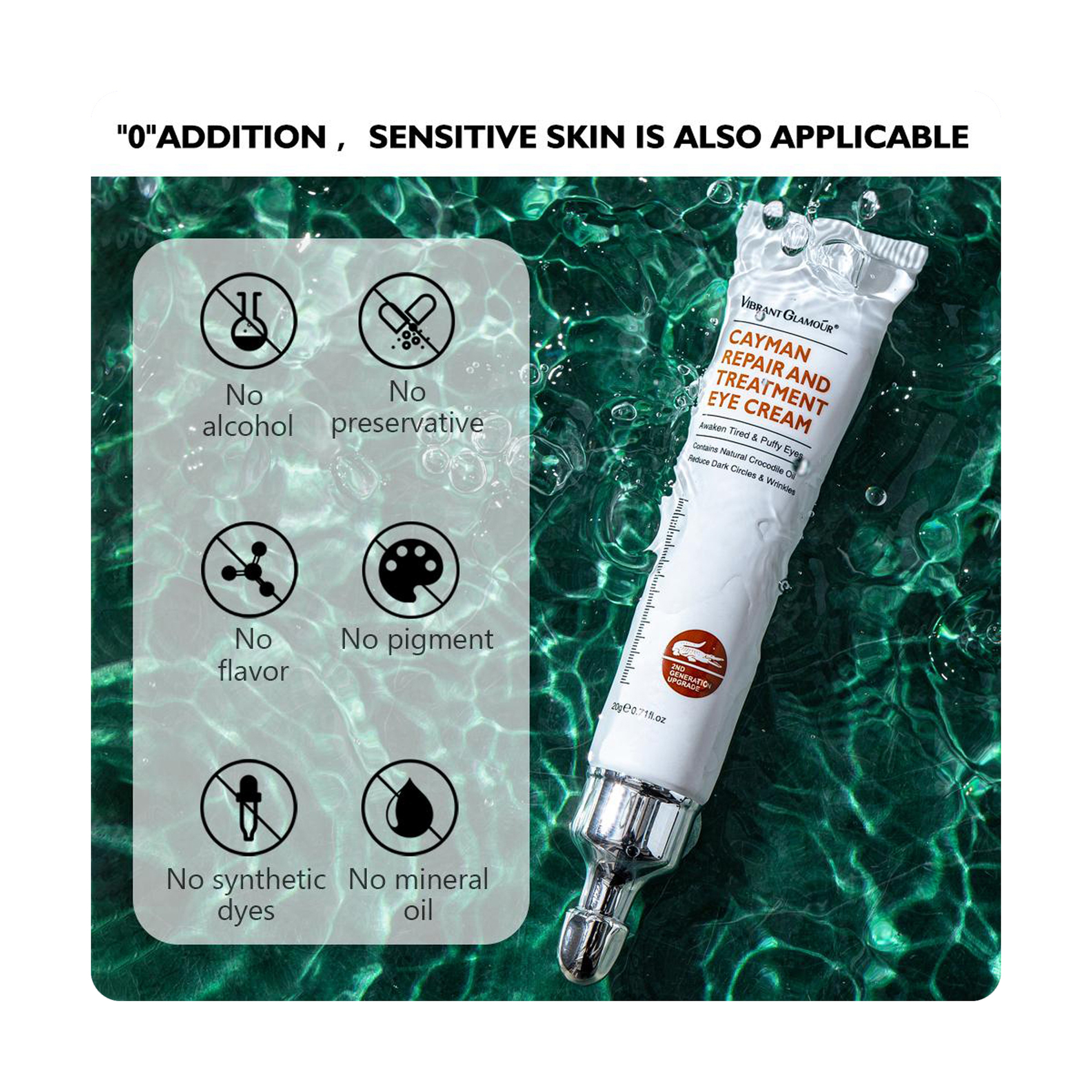 Vibrant Glamour Cayman Eye Cream Magic Formula for Dark Circles and Wrinkles 20 g