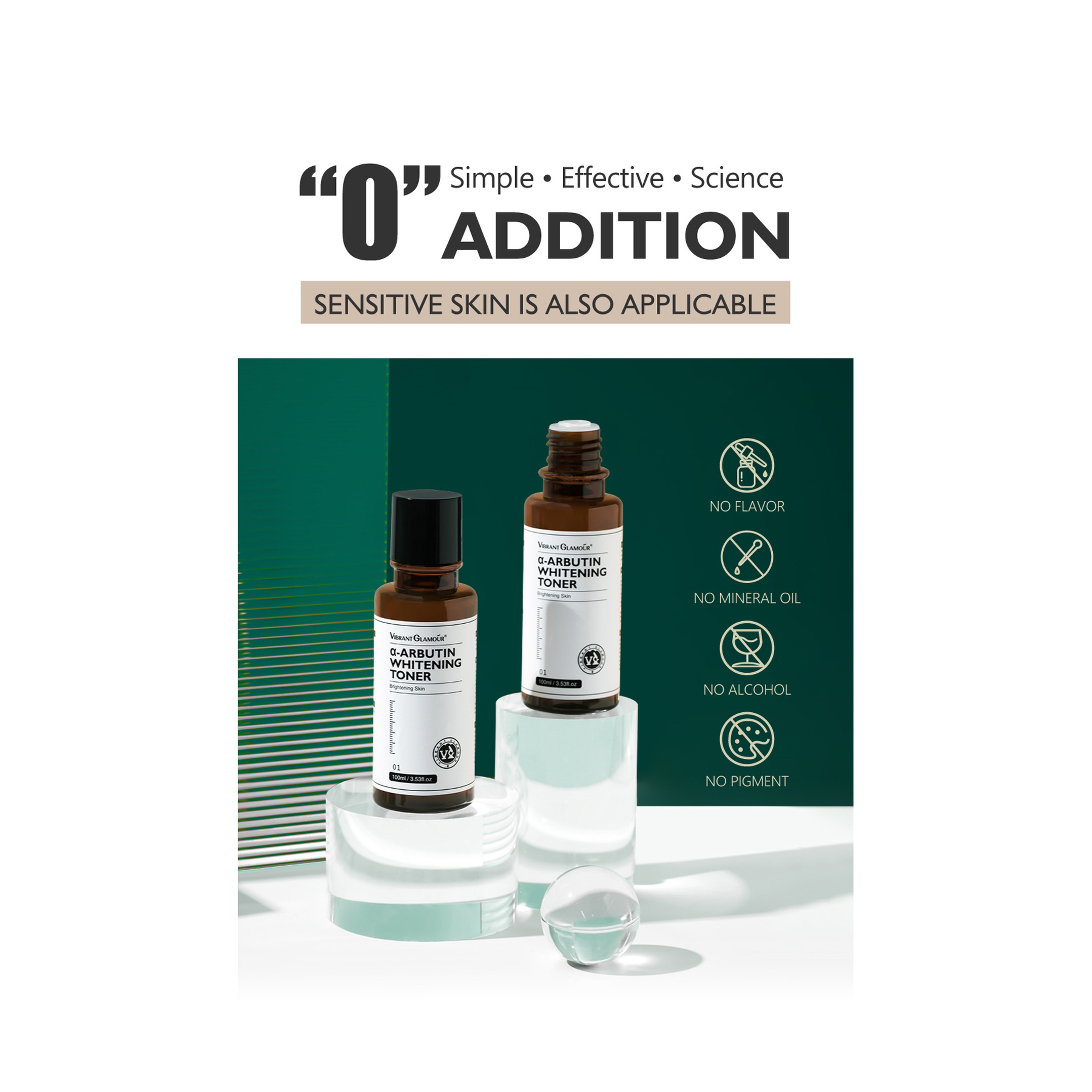 Vibrant Glamour Arbutin Toner for Brightening and Moisturizing 100 ml