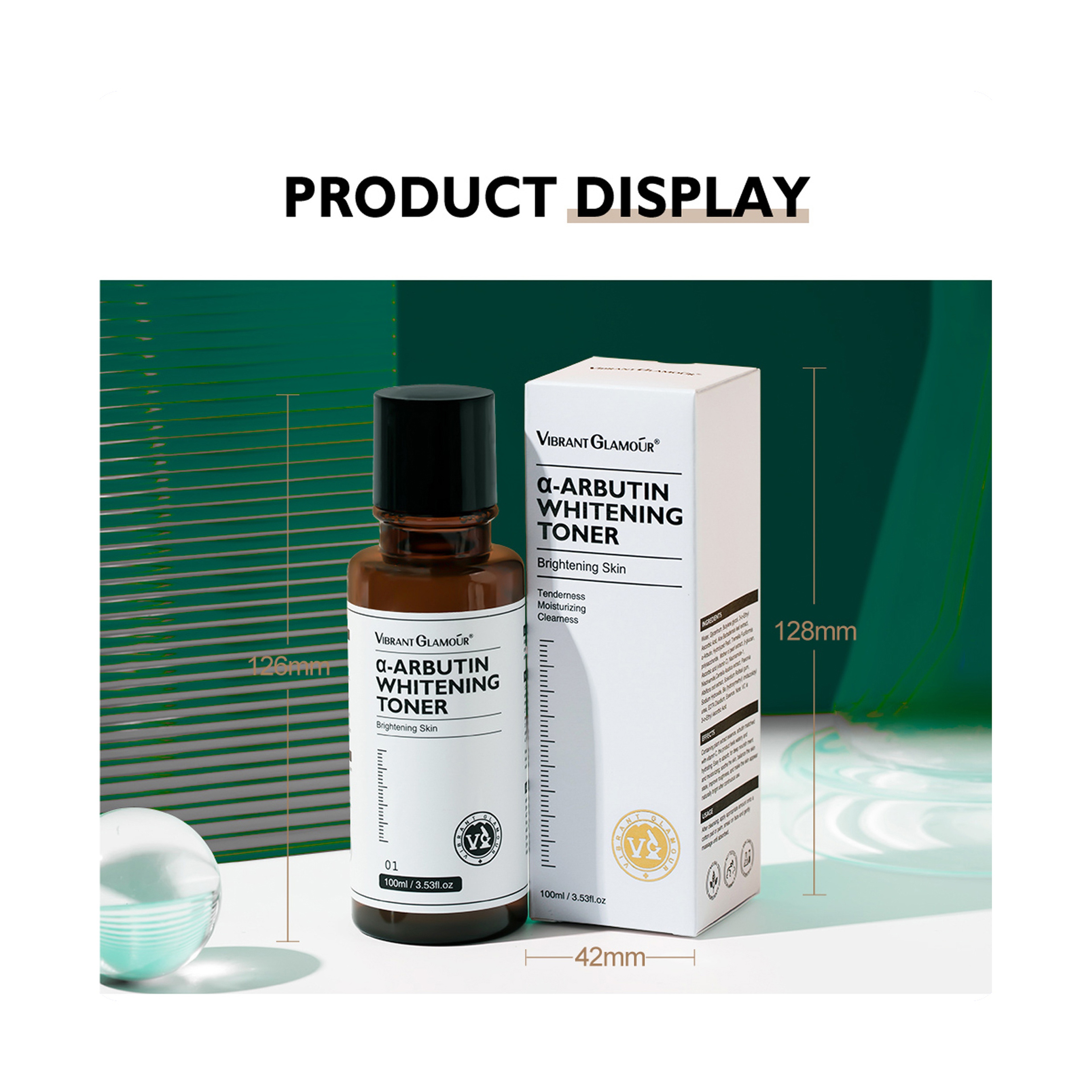 Vibrant Glamour Arbutin Toner for Brightening and Moisturizing 100 ml