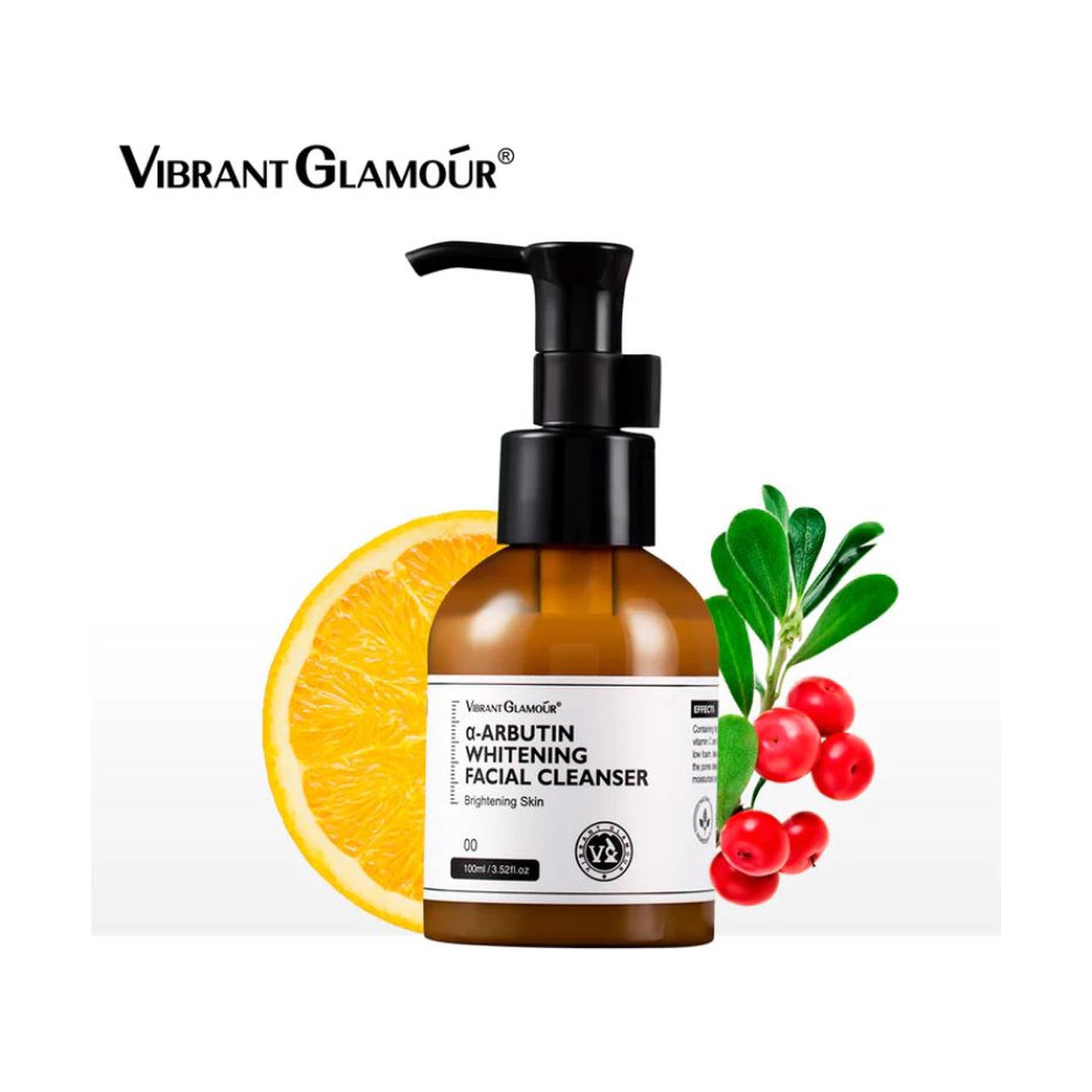 Vibrant Glamour Whitening Face Cleanser with Alpha Arbutin and Vitamin C 100 ml