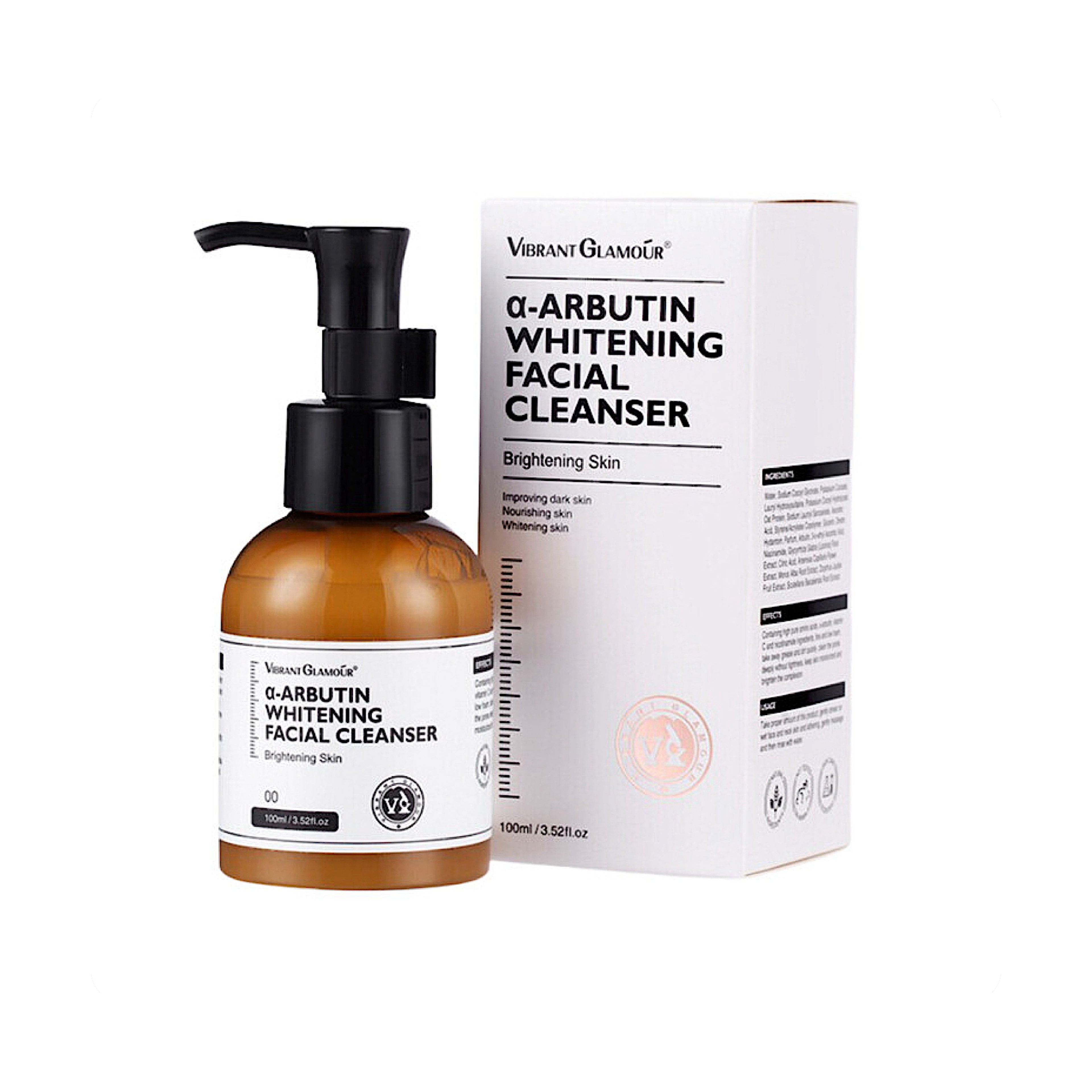 Vibrant Glamour Whitening Face Cleanser with Alpha Arbutin and Vitamin C 100 ml