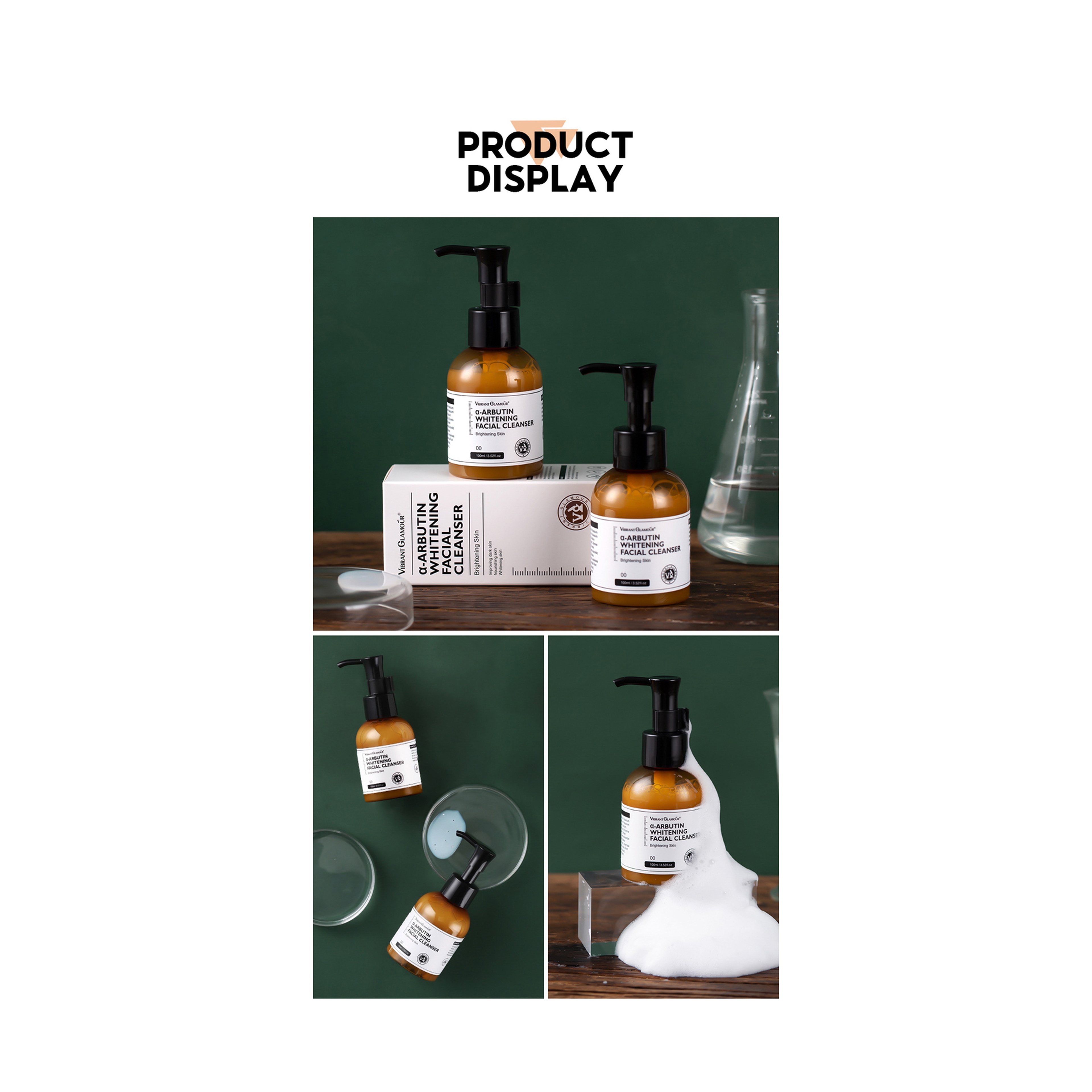 Vibrant Glamour Whitening Face Cleanser with Alpha Arbutin and Vitamin C 100 ml