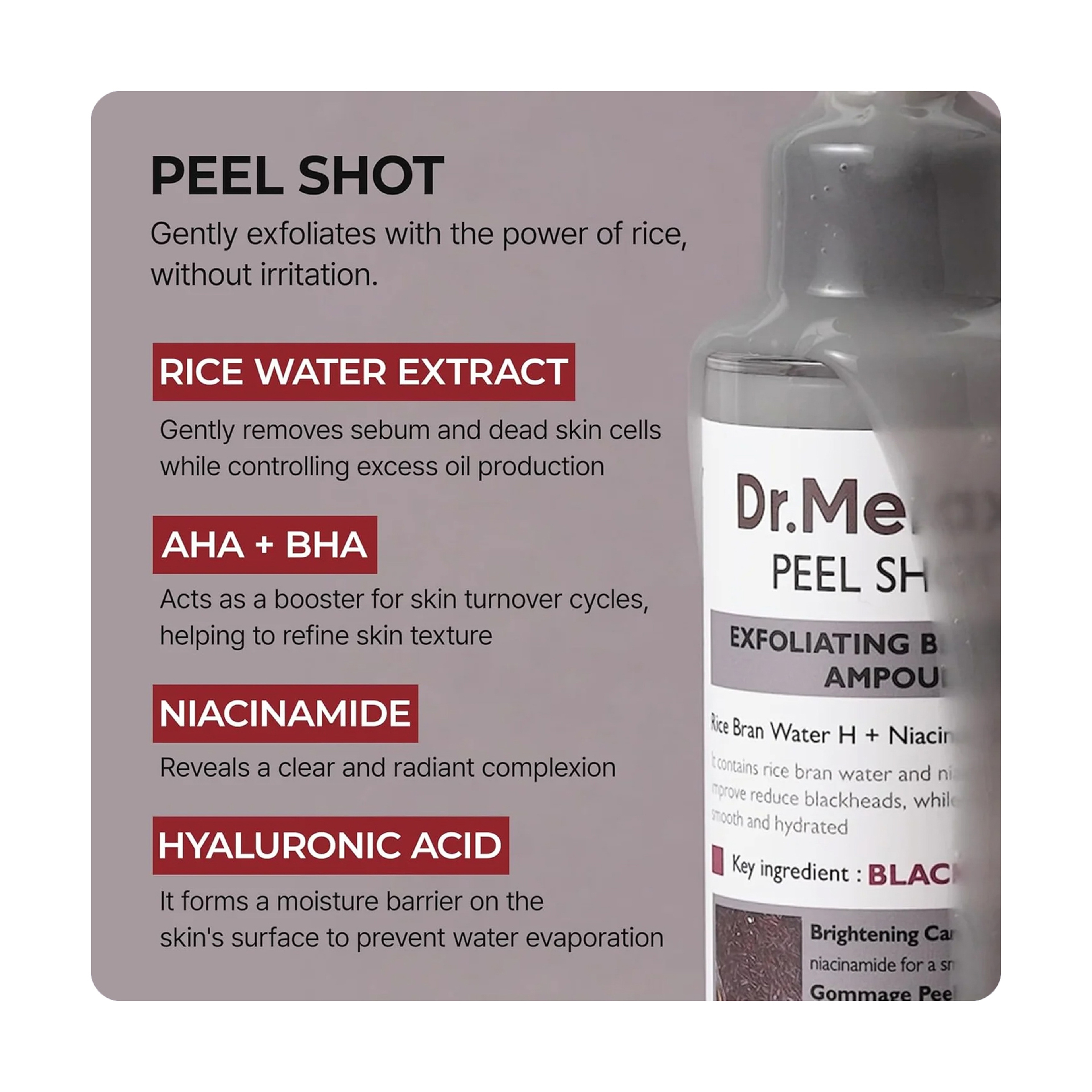 Dr.Melaxin Black Rice Peeling Ampoule