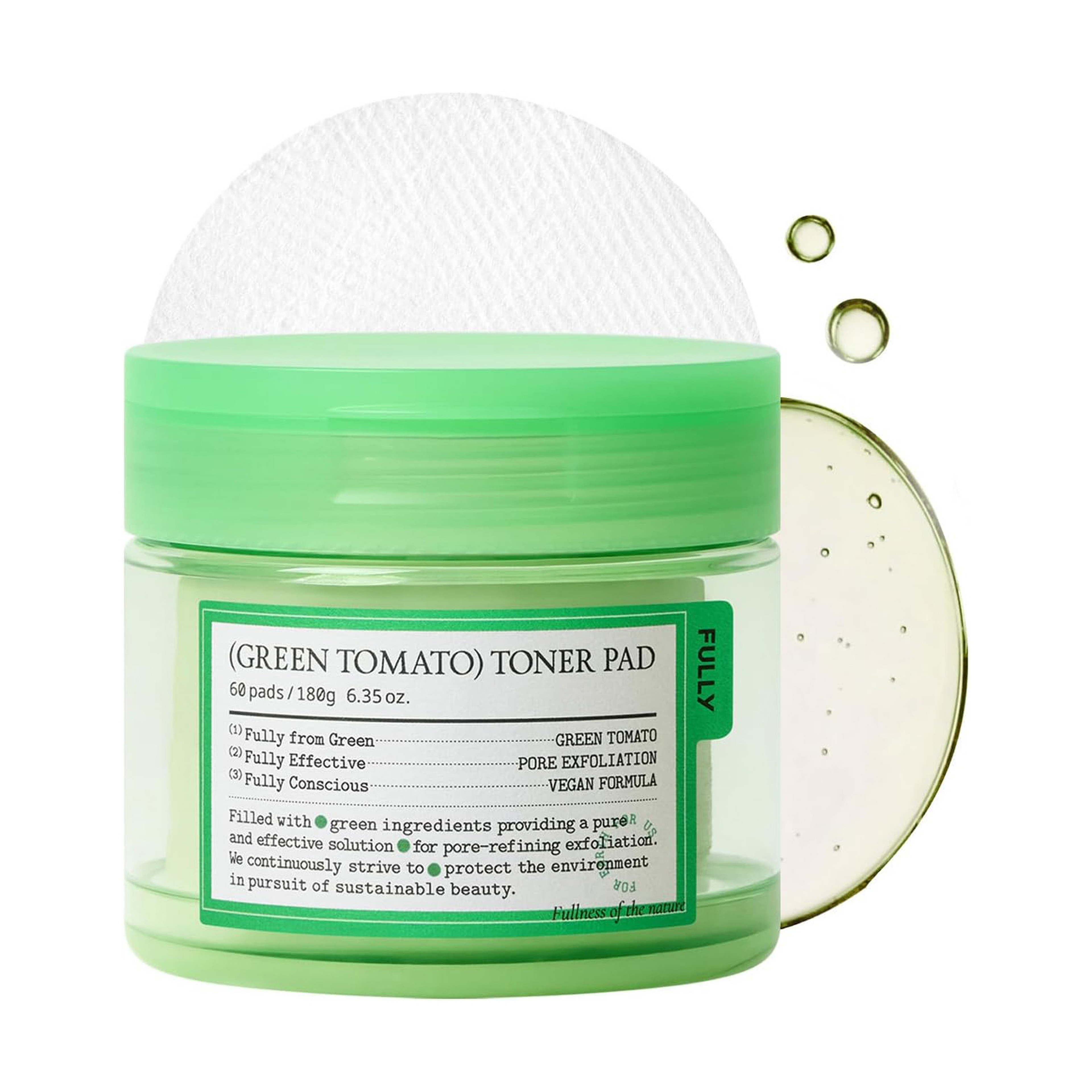 Fully Green Tomato Toner Pads