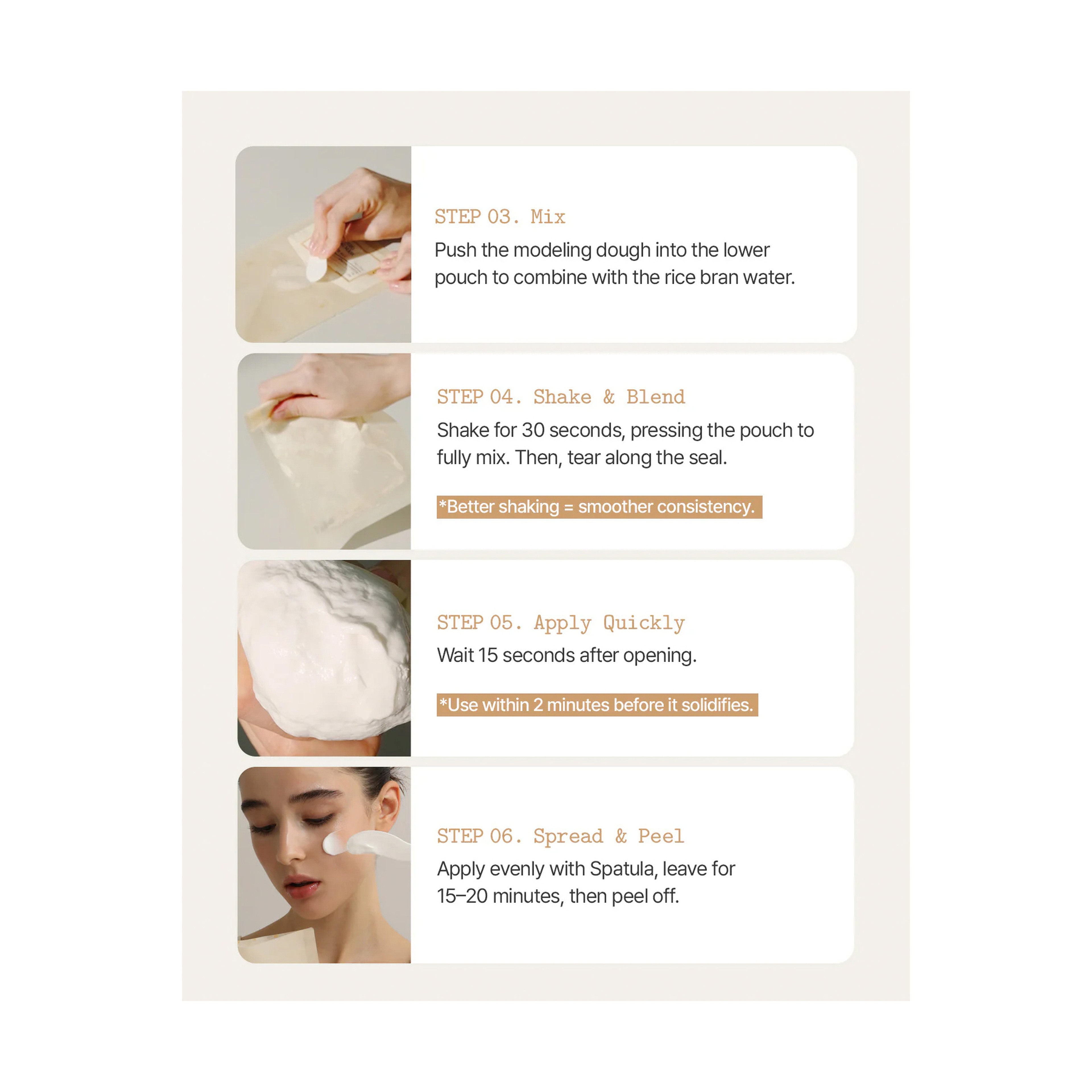 Fully Rice Dough Modeling Mask