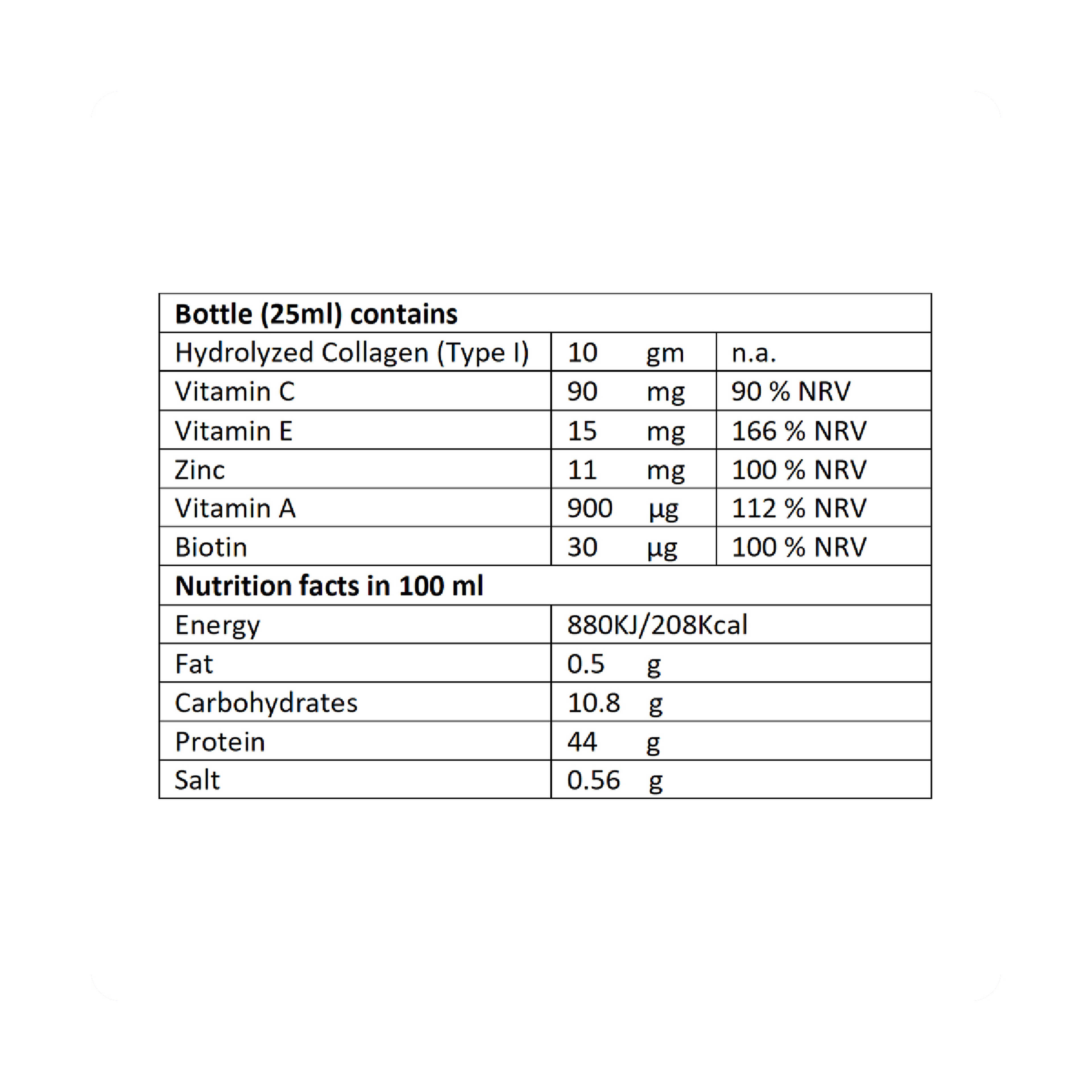 لابل كولاجين شراب 30 قارورة 25مل