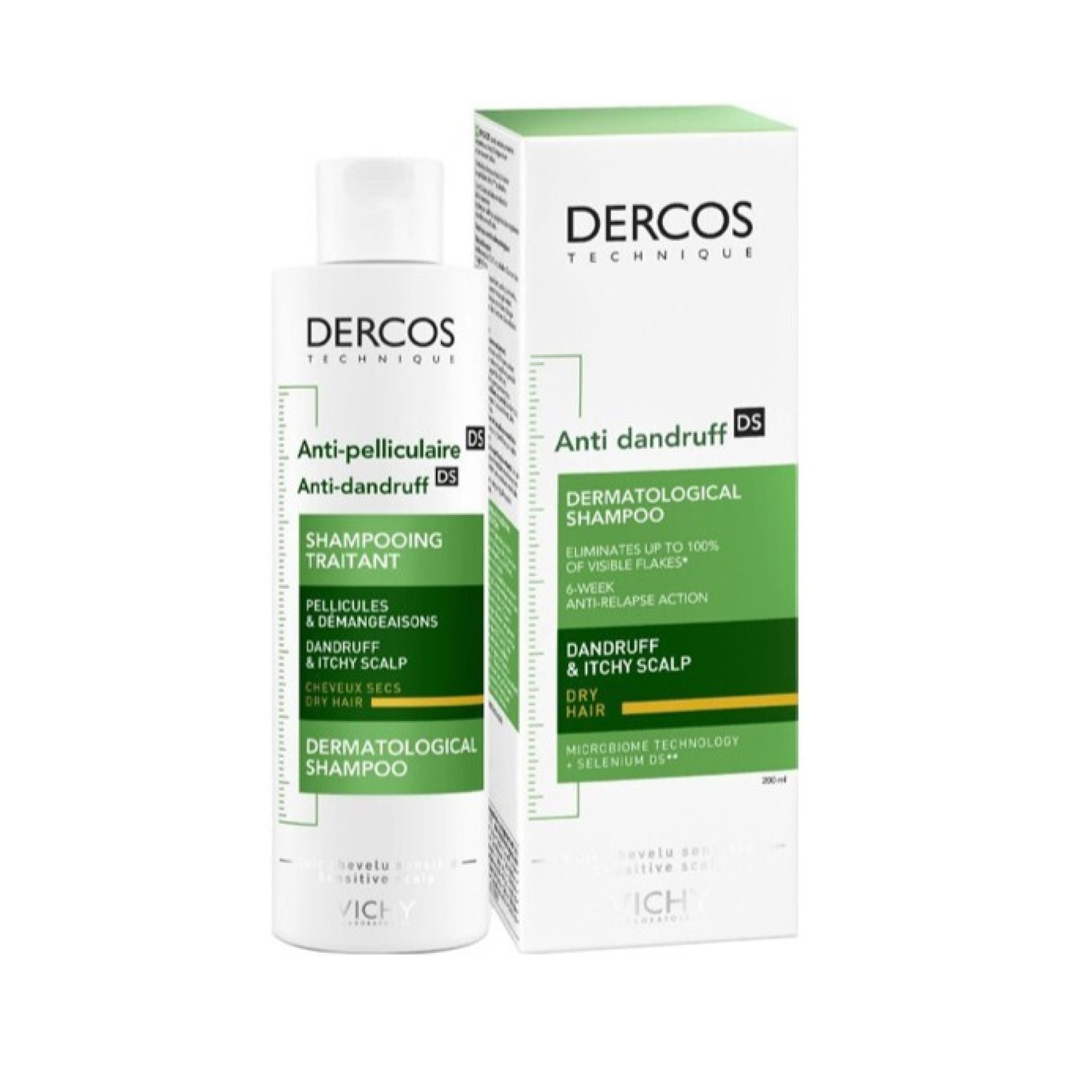 فيتشي دركوس مضاد القشره للشعر الجاف شامبو 200 مللي 