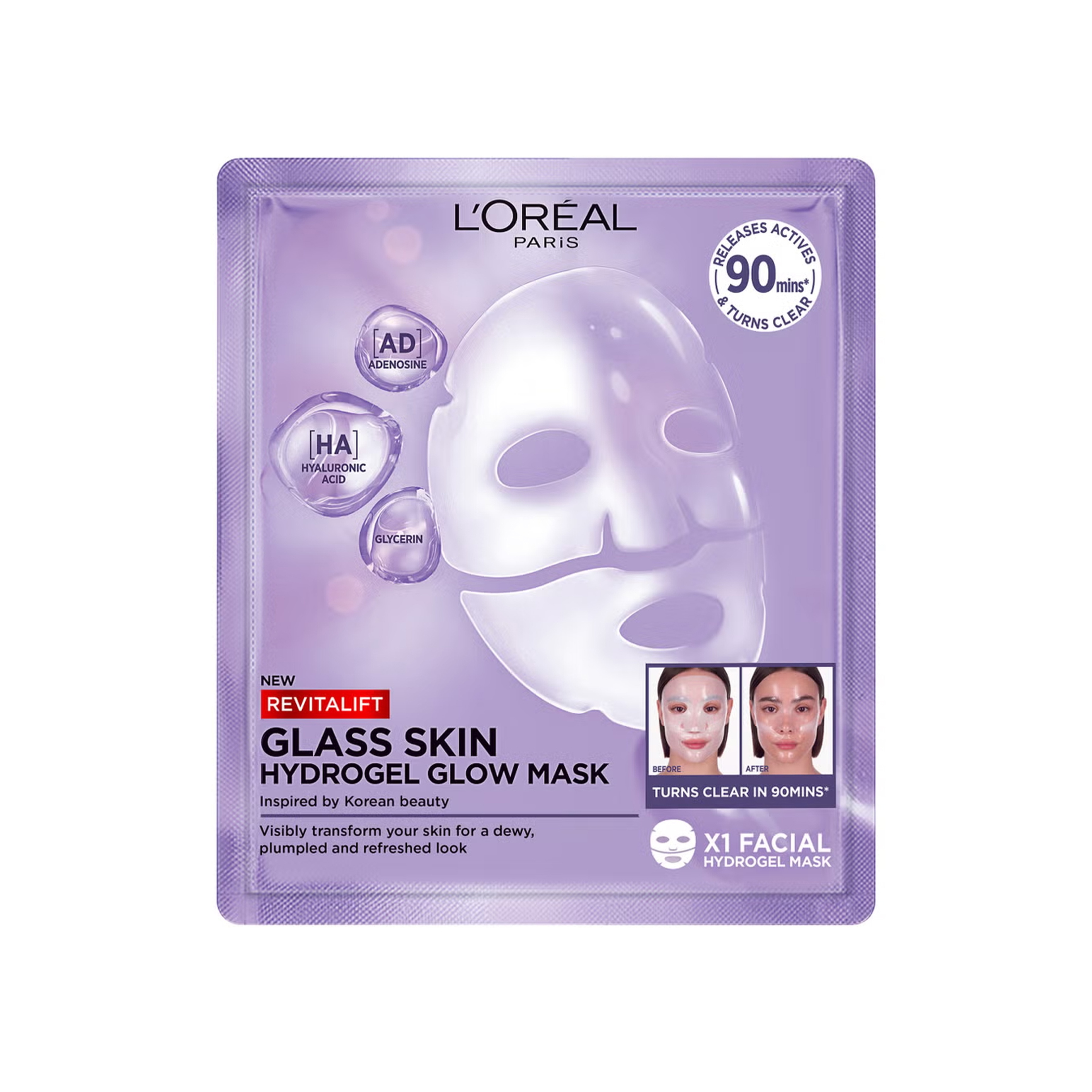 لوريال ريفيتاليفت هايدروجل ماسك جلو