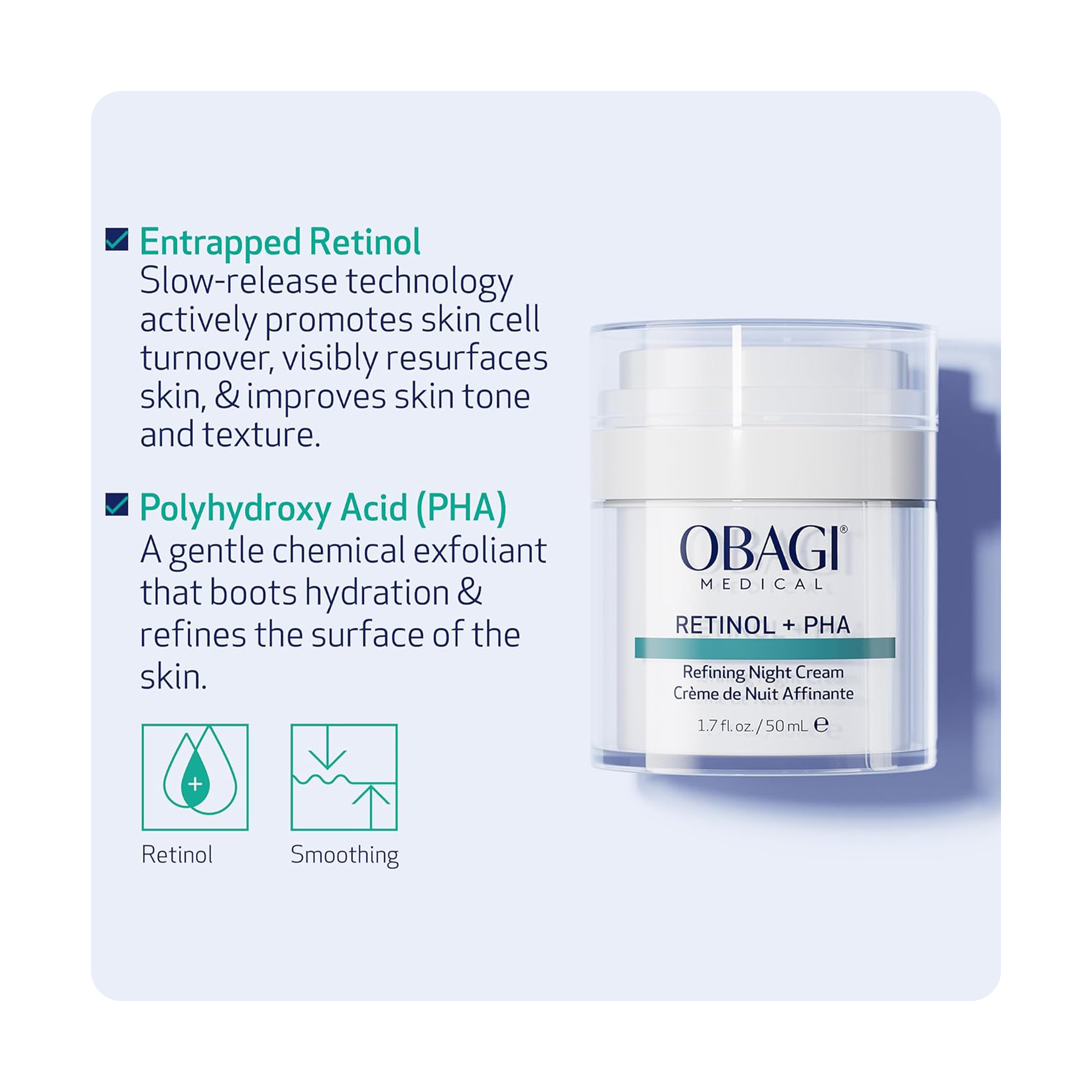 أوباجي كريم ريتينول +PHA ليلي