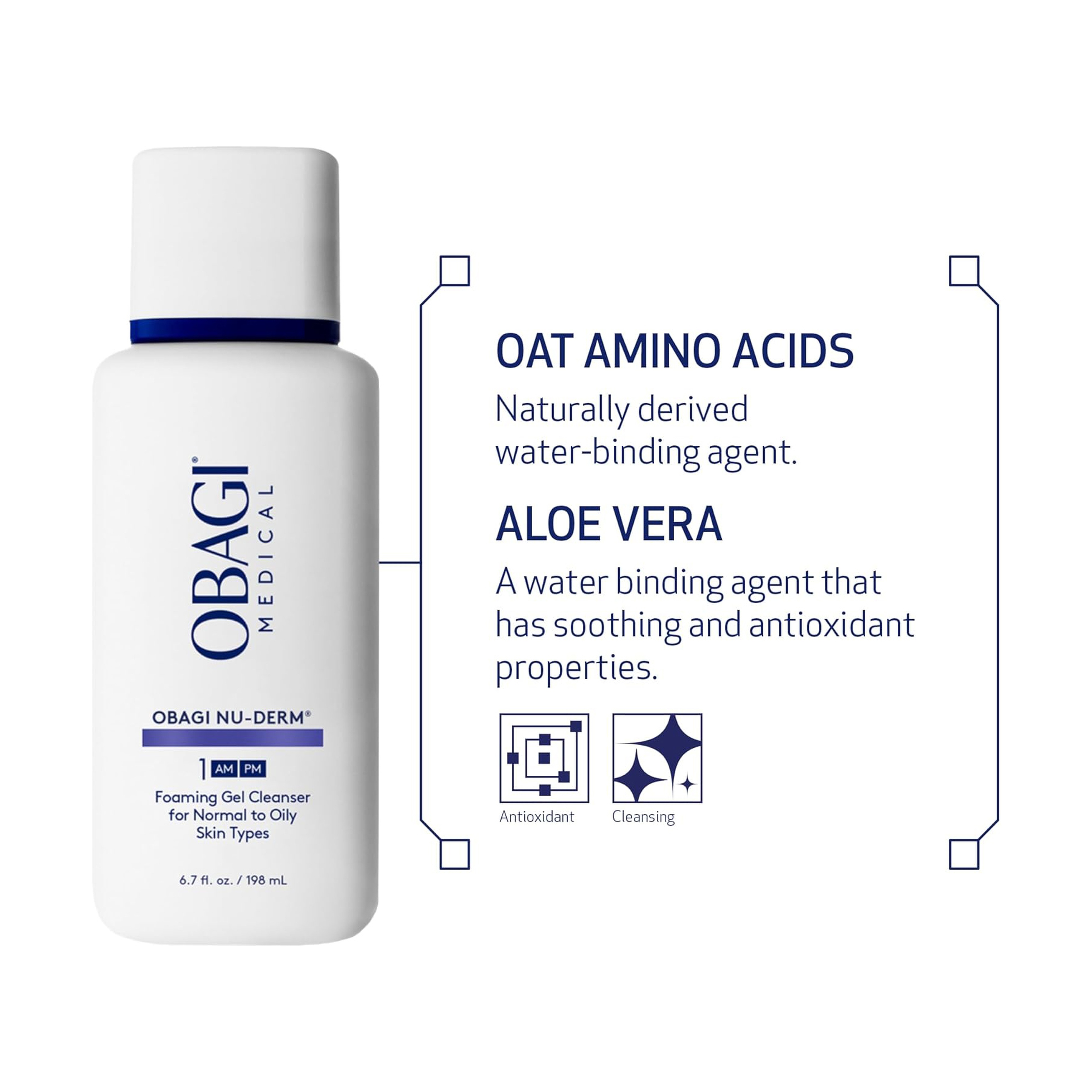 Obagi Nu-Derm Foaming Gel Cleanser 198Ml