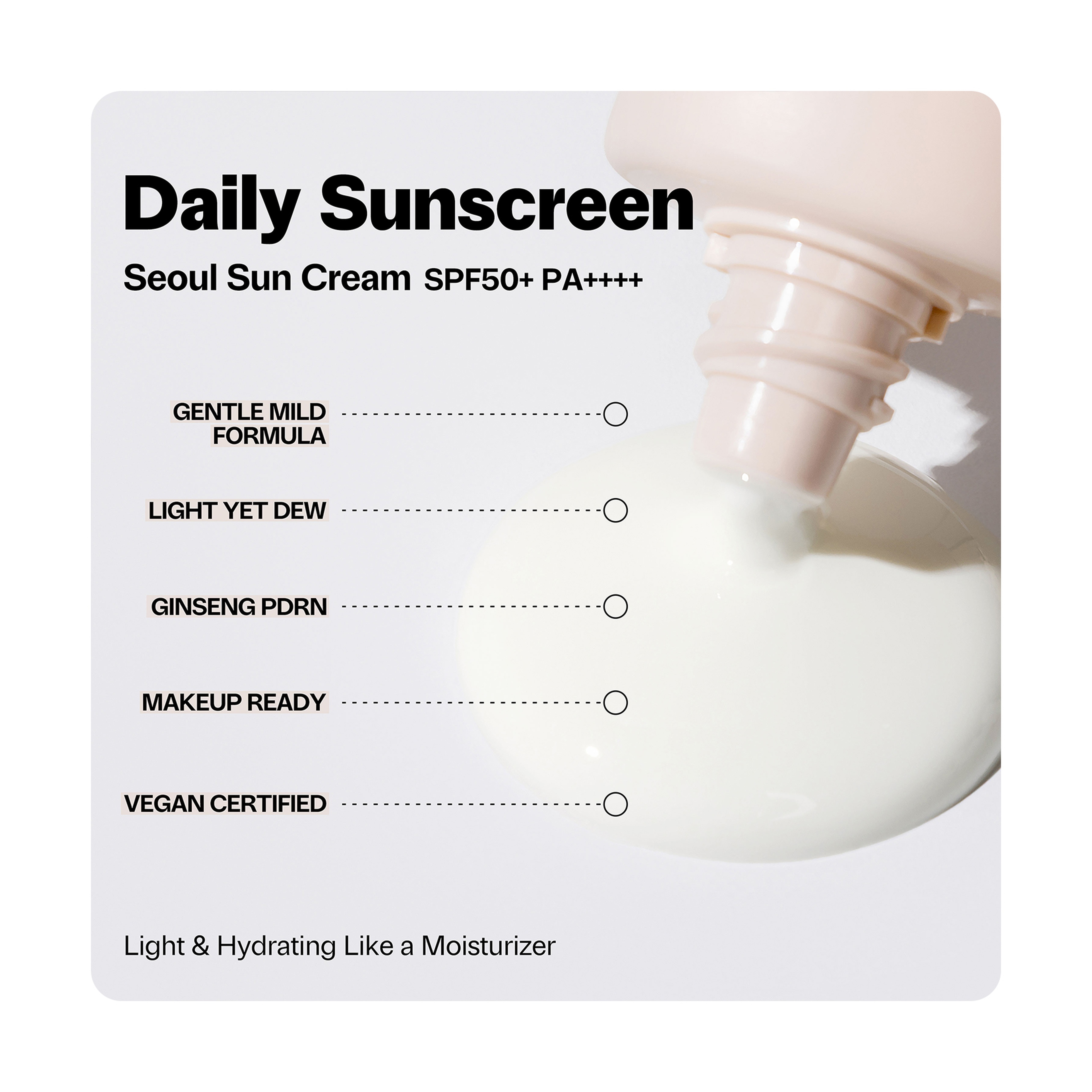 Be breeze PDRN Seoul Suncream