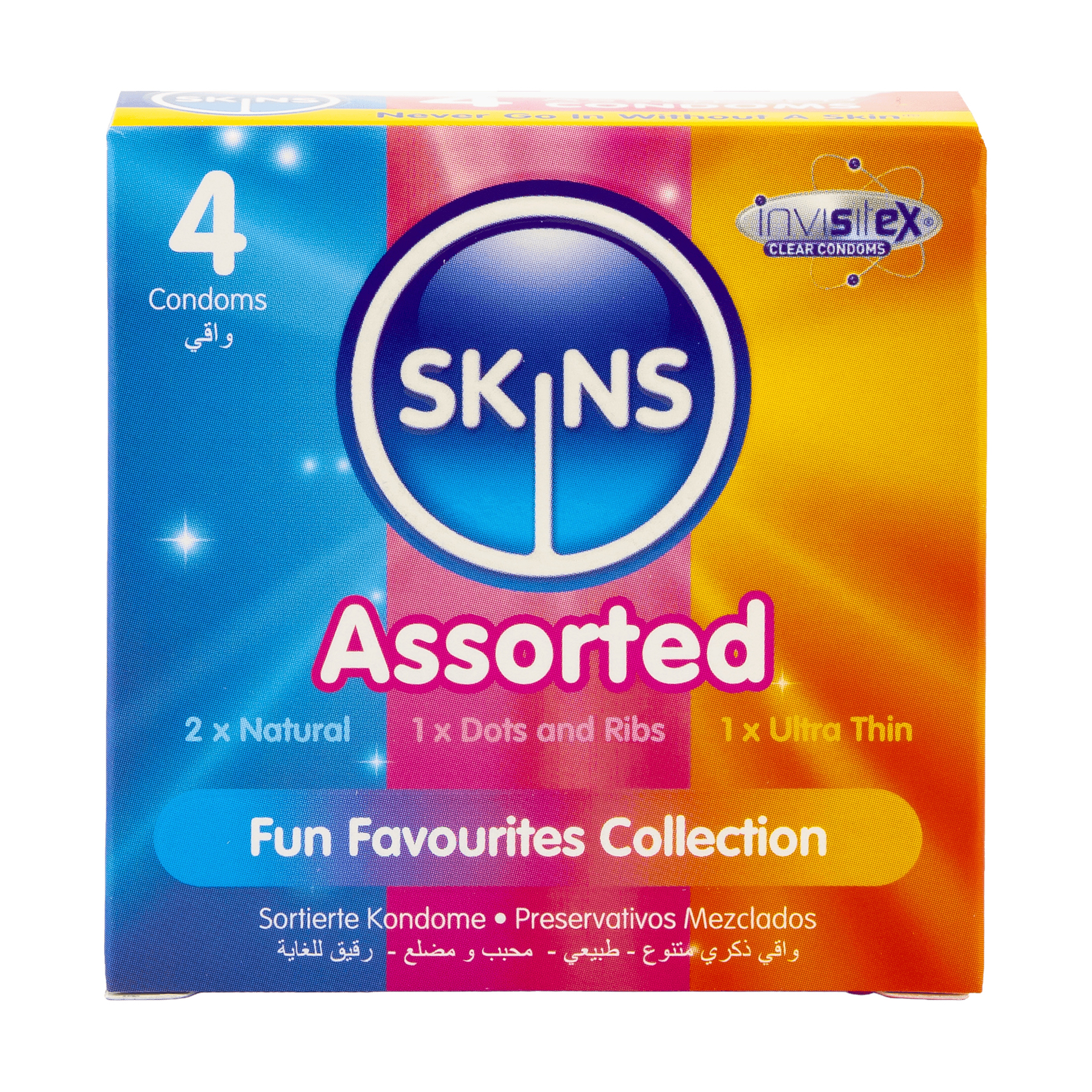 Skins Condoms Assorted 4 Pack