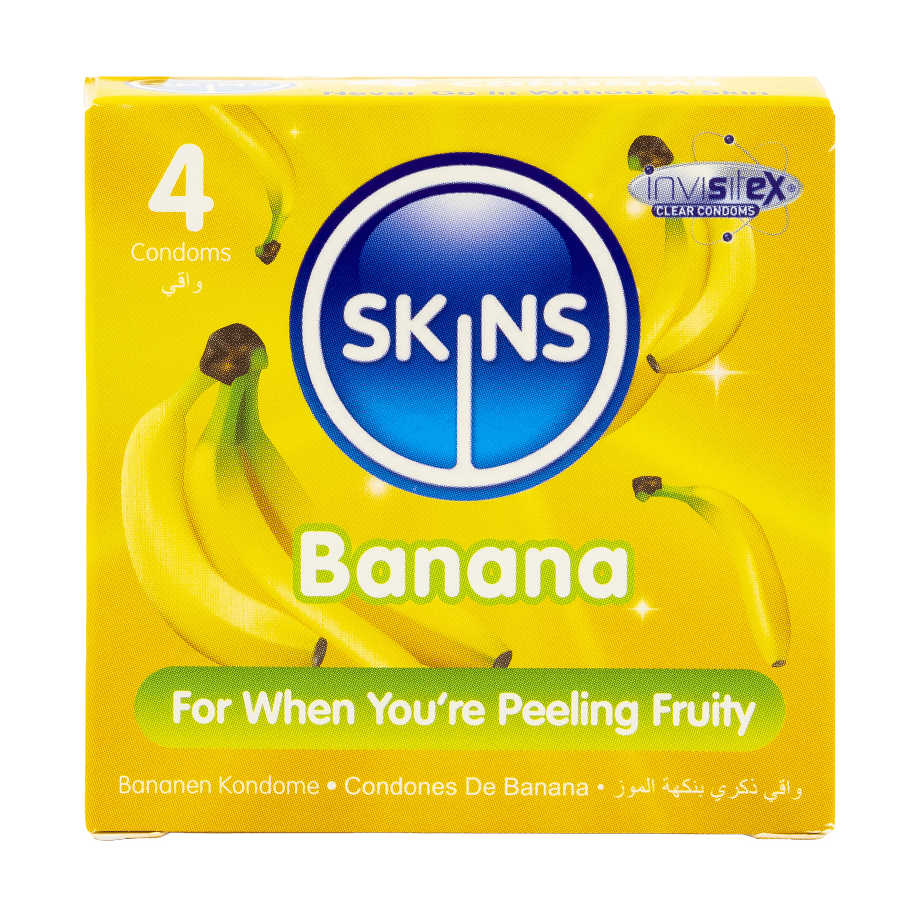 Skins Condoms Banana 4 Pack