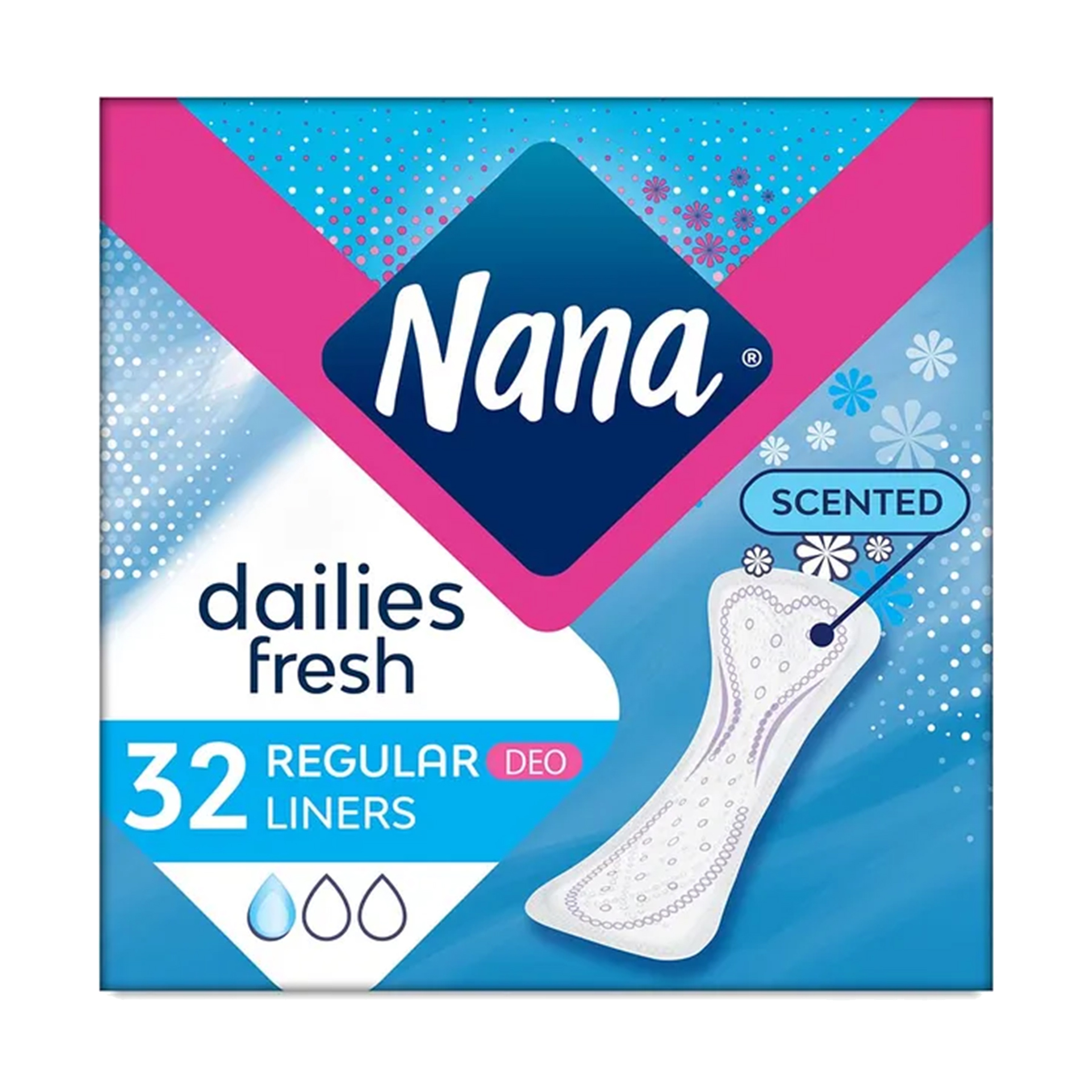 Nana Panty Liners Normal 15X32P Scent