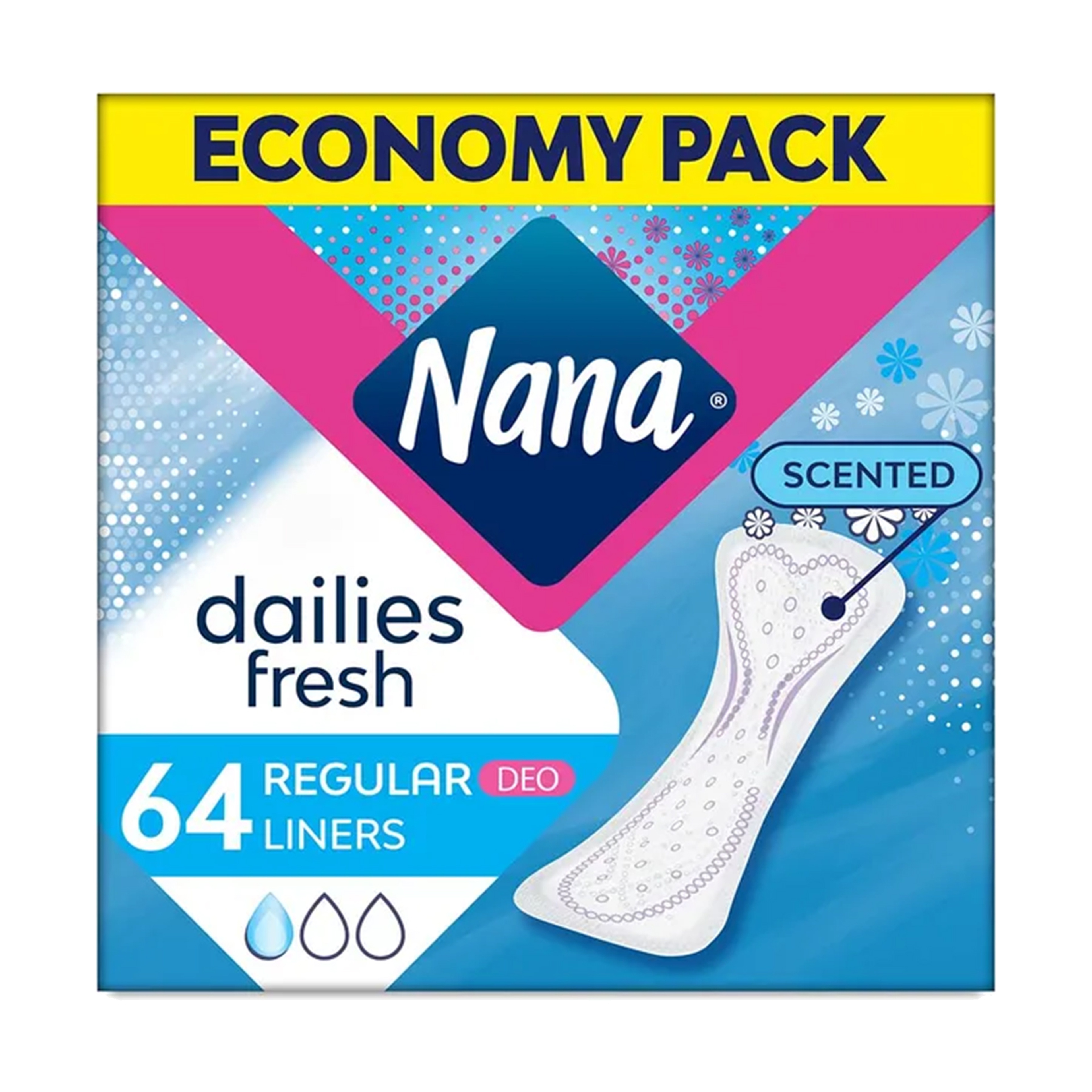 Nana Panty Liners Normal 4X64P Scent
