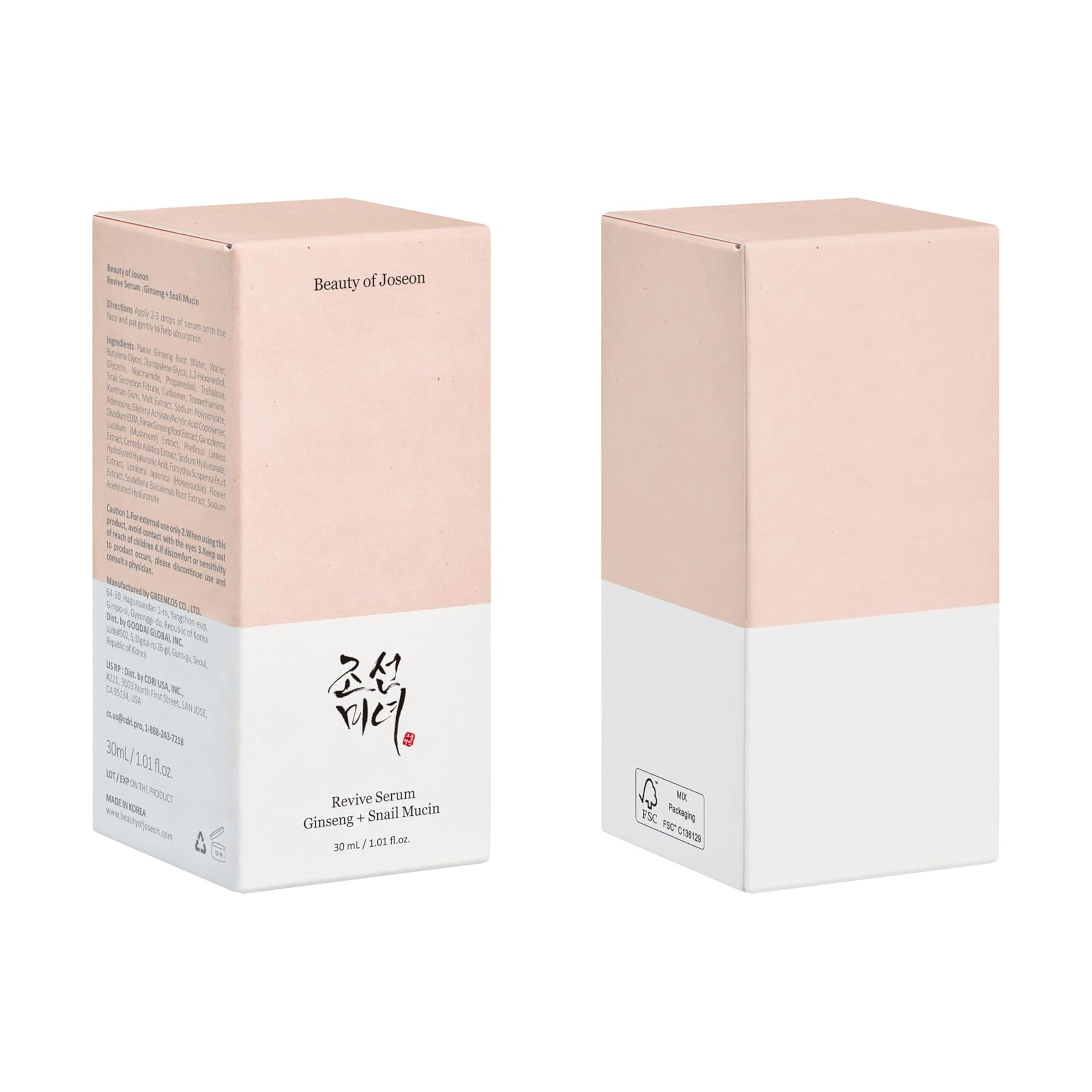 Beauty Of Joseon Serum Ginseng + Snail 30 Ml