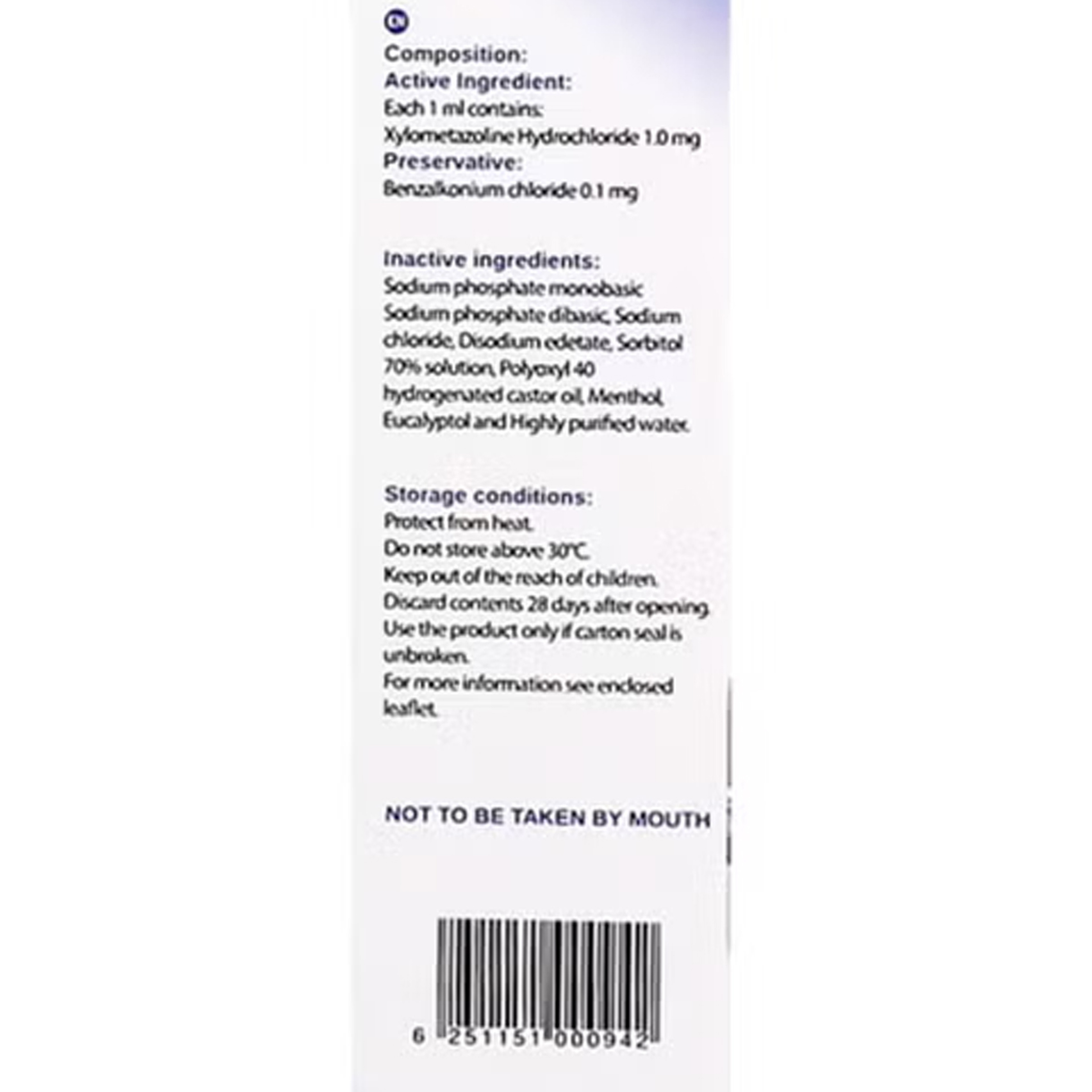 Decozal 0.1% Menthol Nasal Spray 10ml