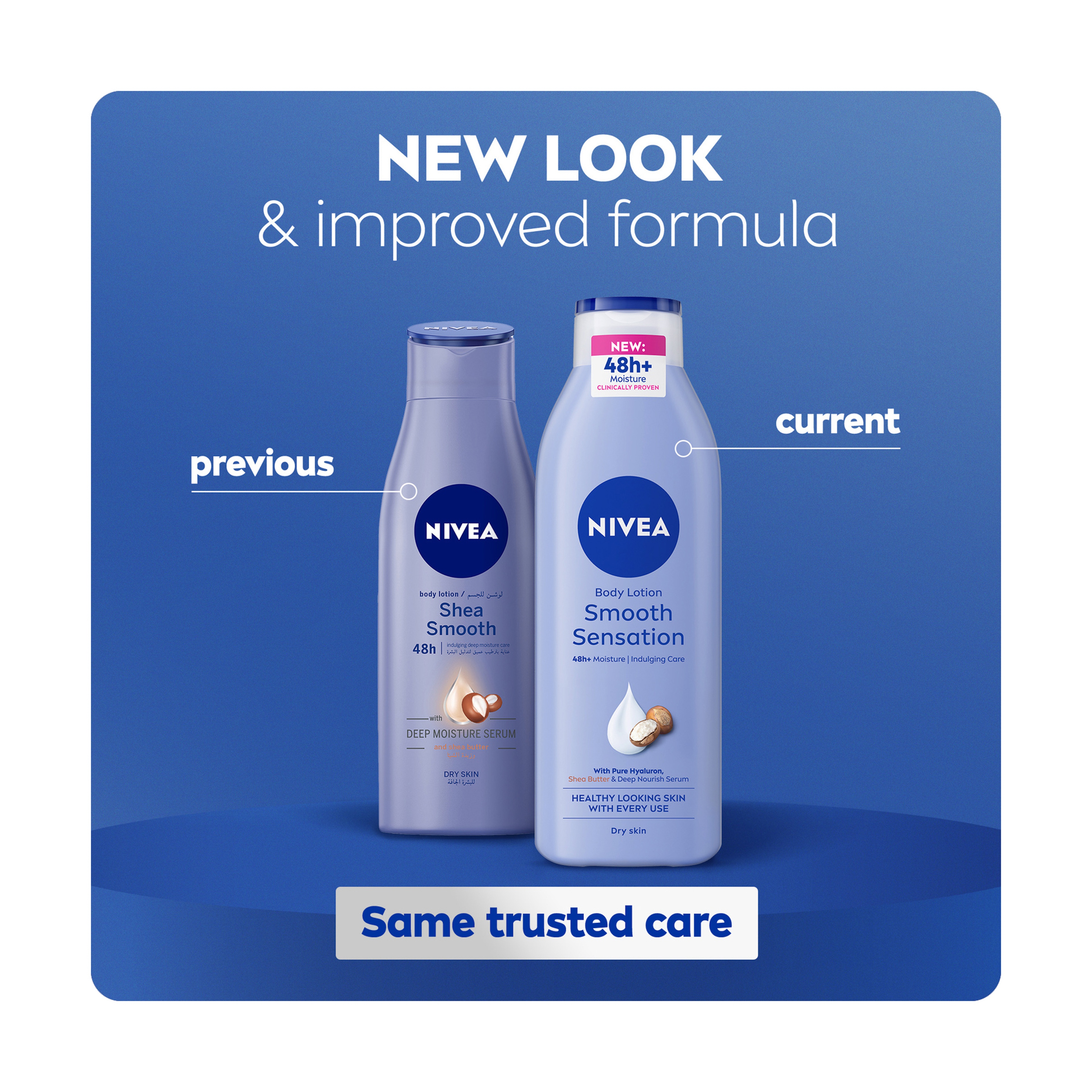 Nivea Lotion Moisturizer With Shea Butter Smooth Dry Skin - 250 Ml