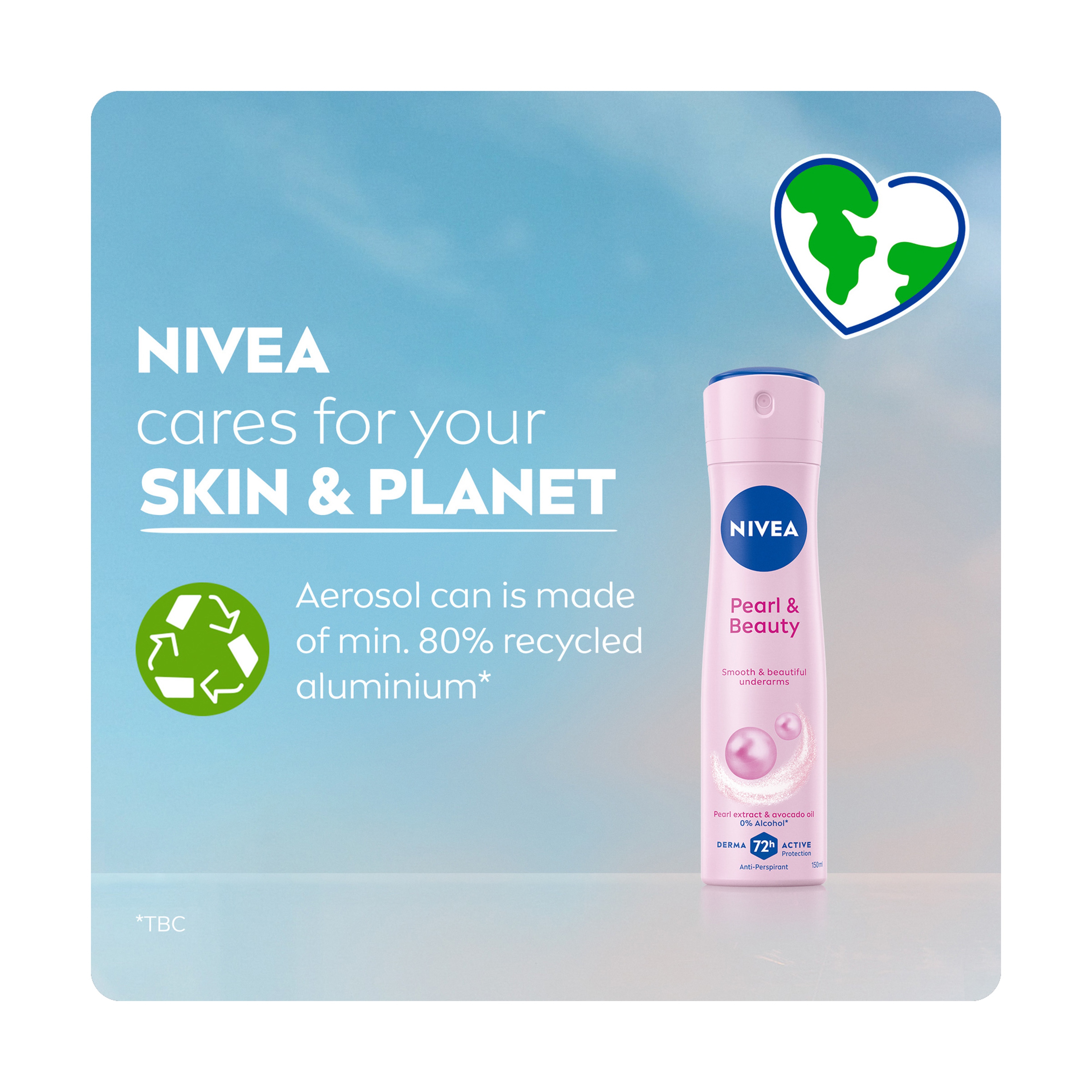 Nivea Deodorant Pearl & Beauty 48H Protection - 150Ml