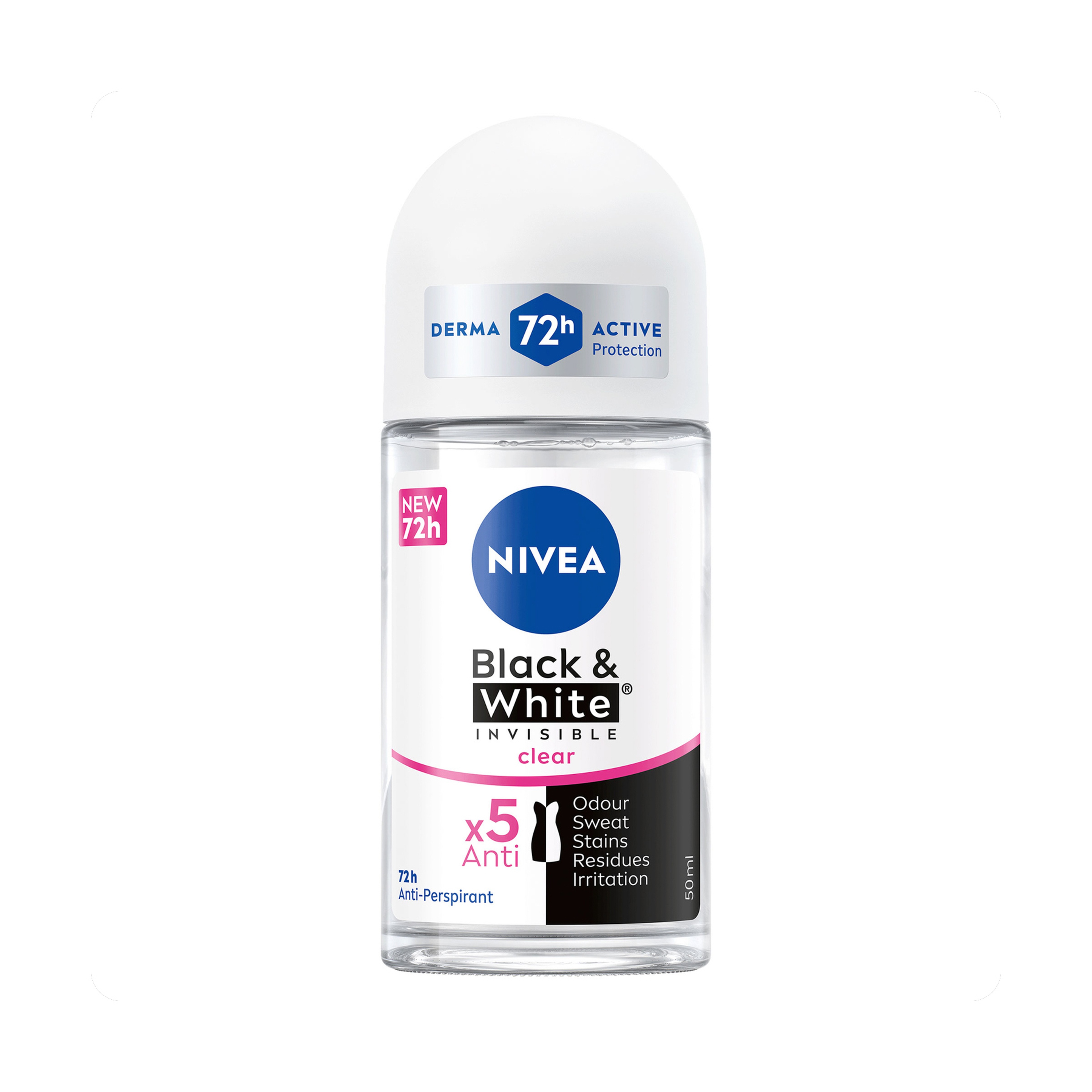 Nivea Invisible Black & White Deodorant - 50Ml