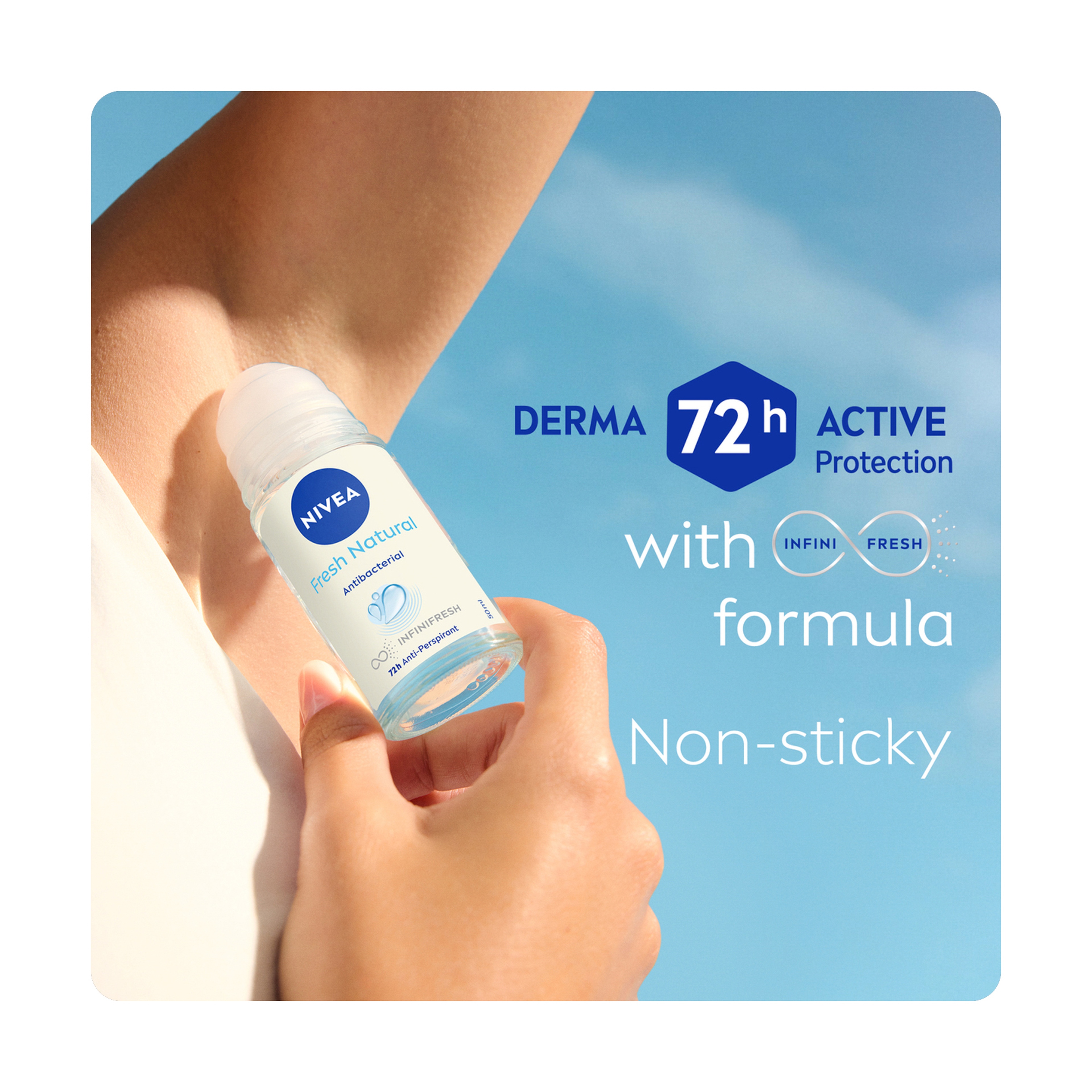 Nivea Fresh Natural Deodorant Roll-On - 50Ml