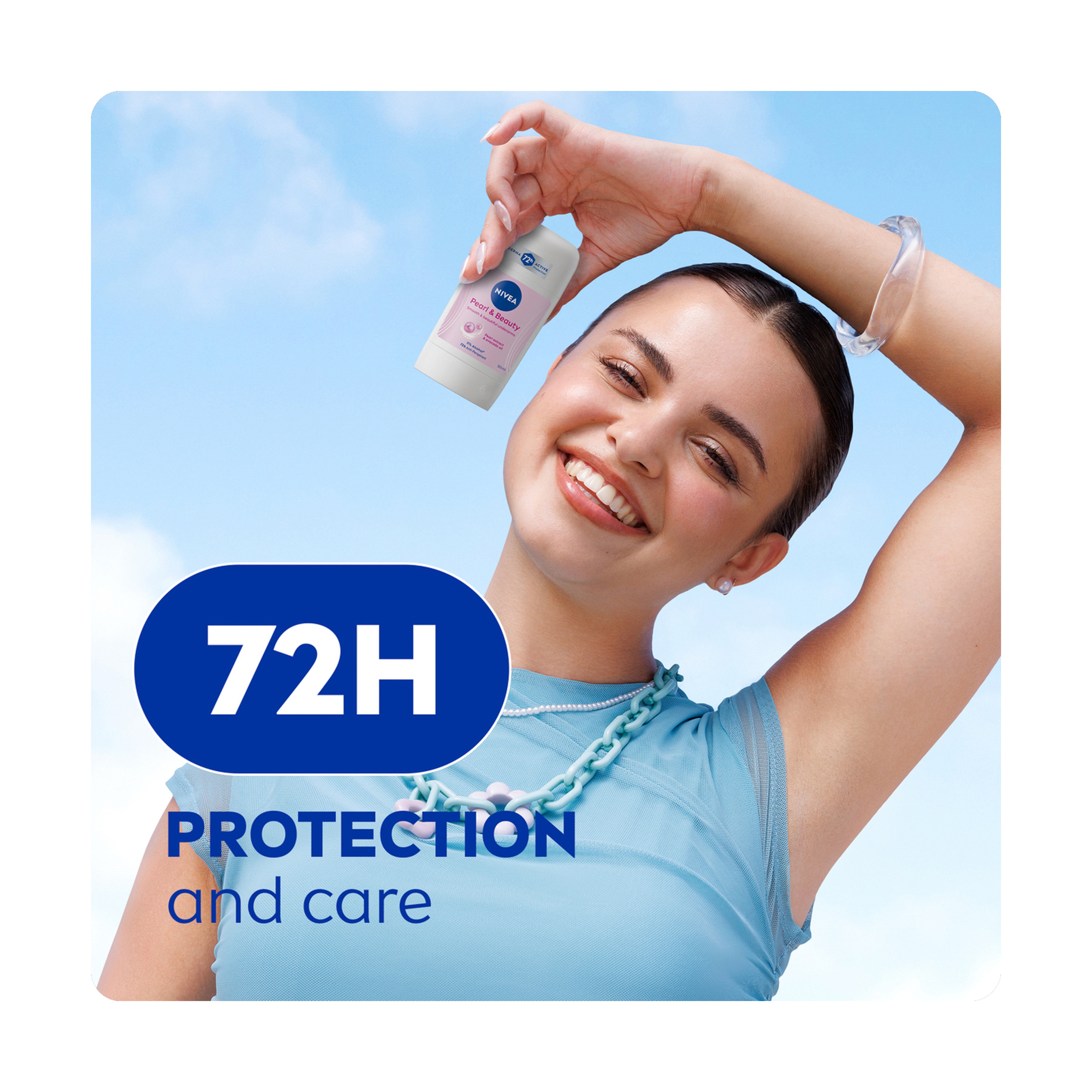 Nivea Deodorant Stick Pearl & Beauty For Women, 50Ml