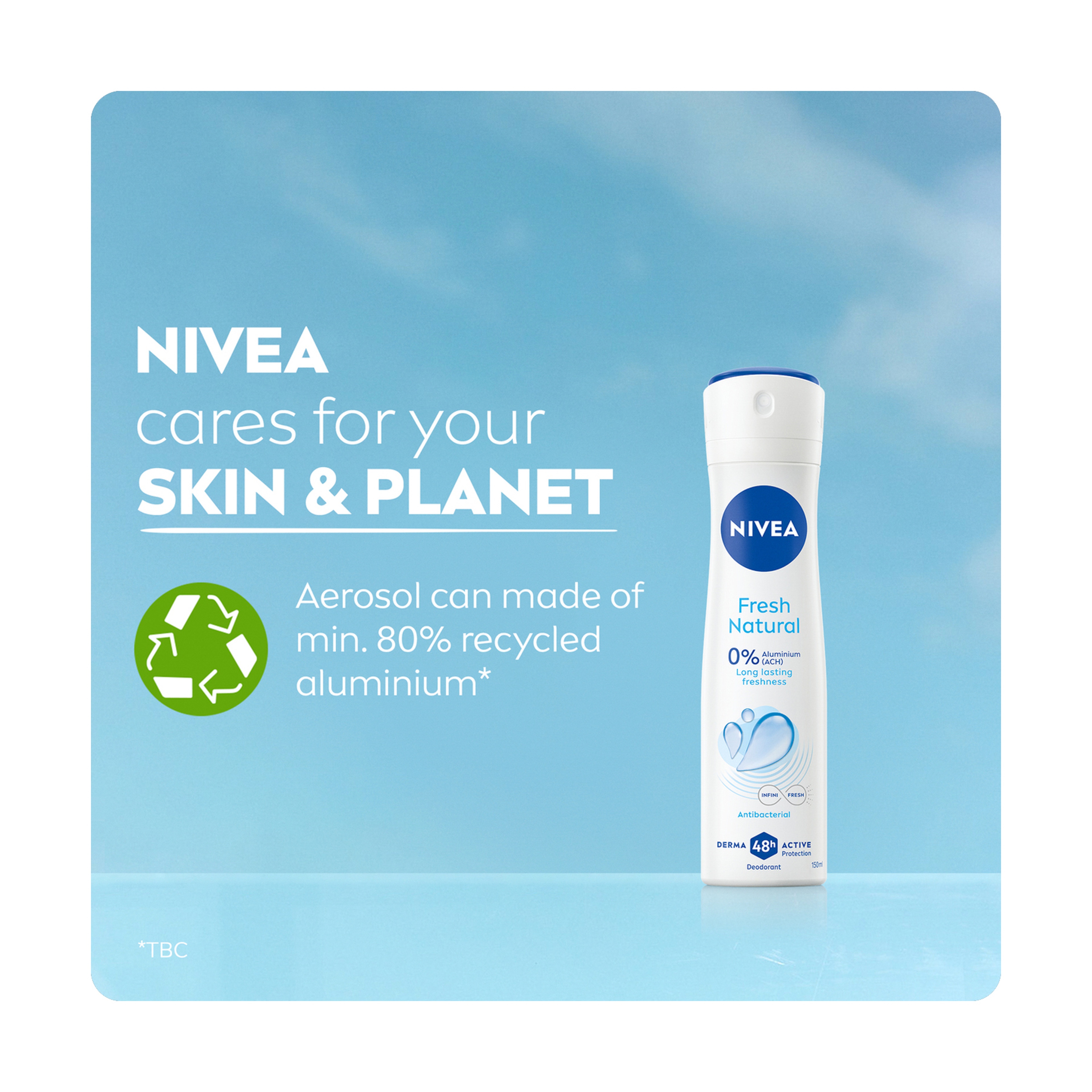 Nivea Fresh Natural Deodorant Spray - 150Ml