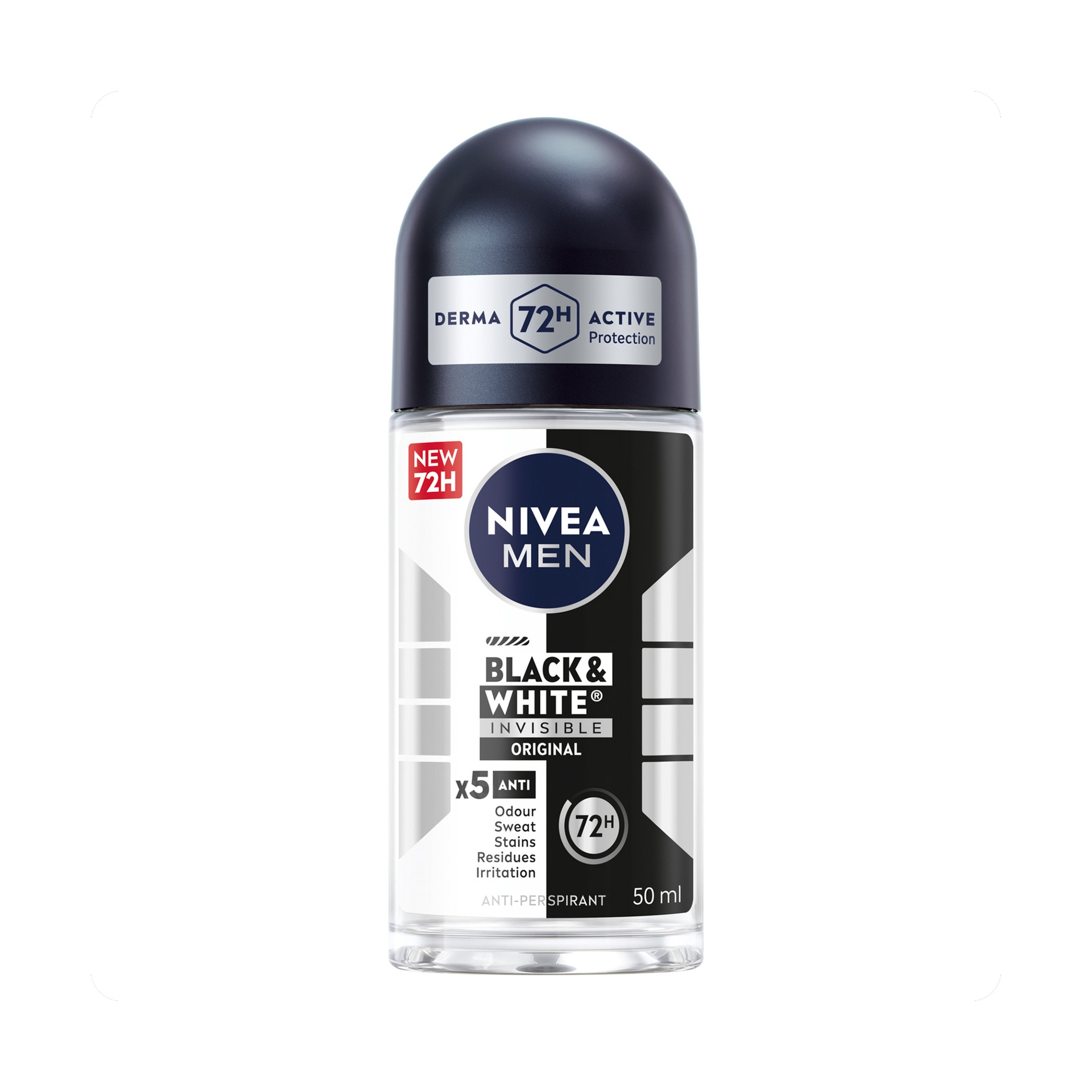 Nivea Men Invisible Black & White Original Roll-On Deodorant - 50Ml