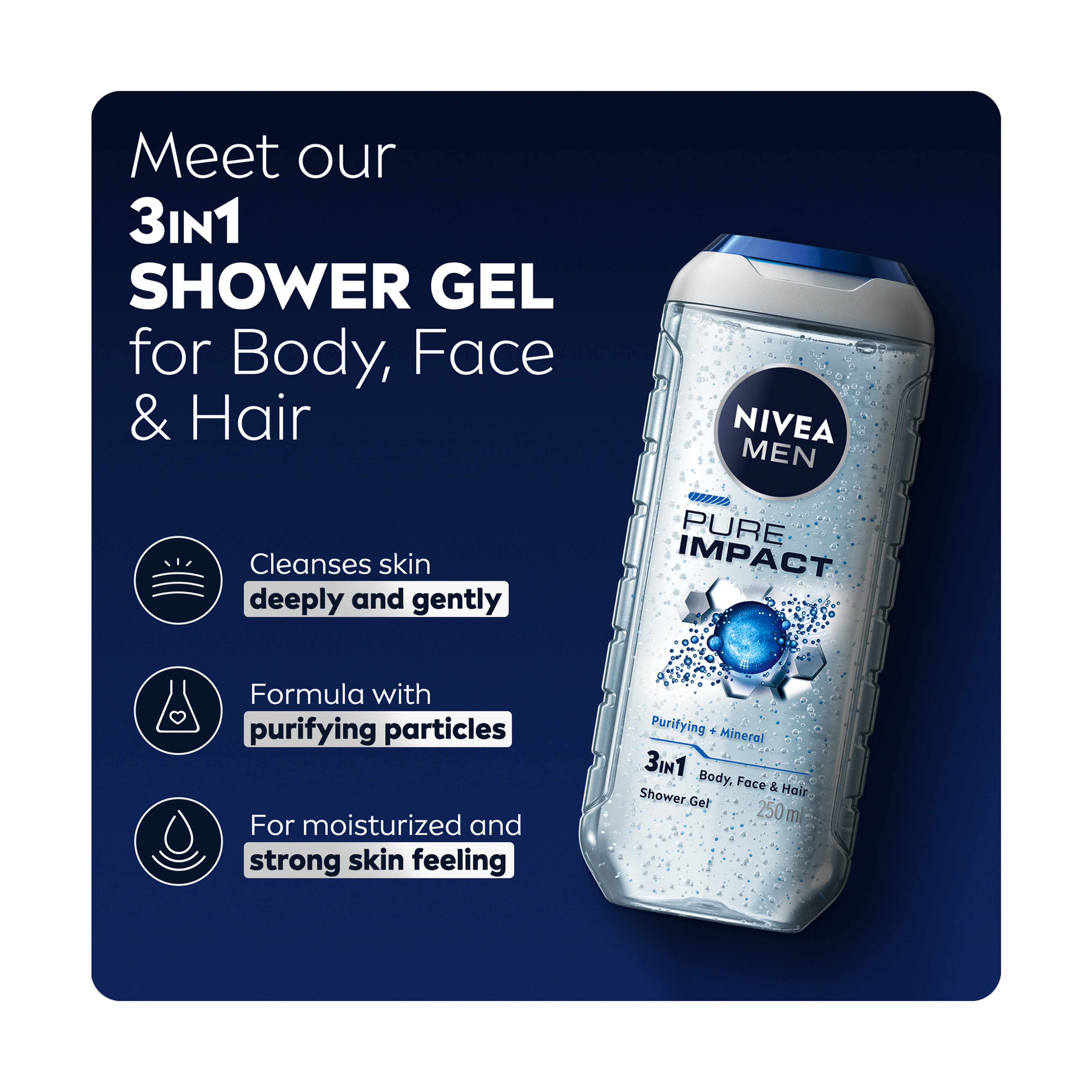 Nivea Men Pure Impact Shower Gel