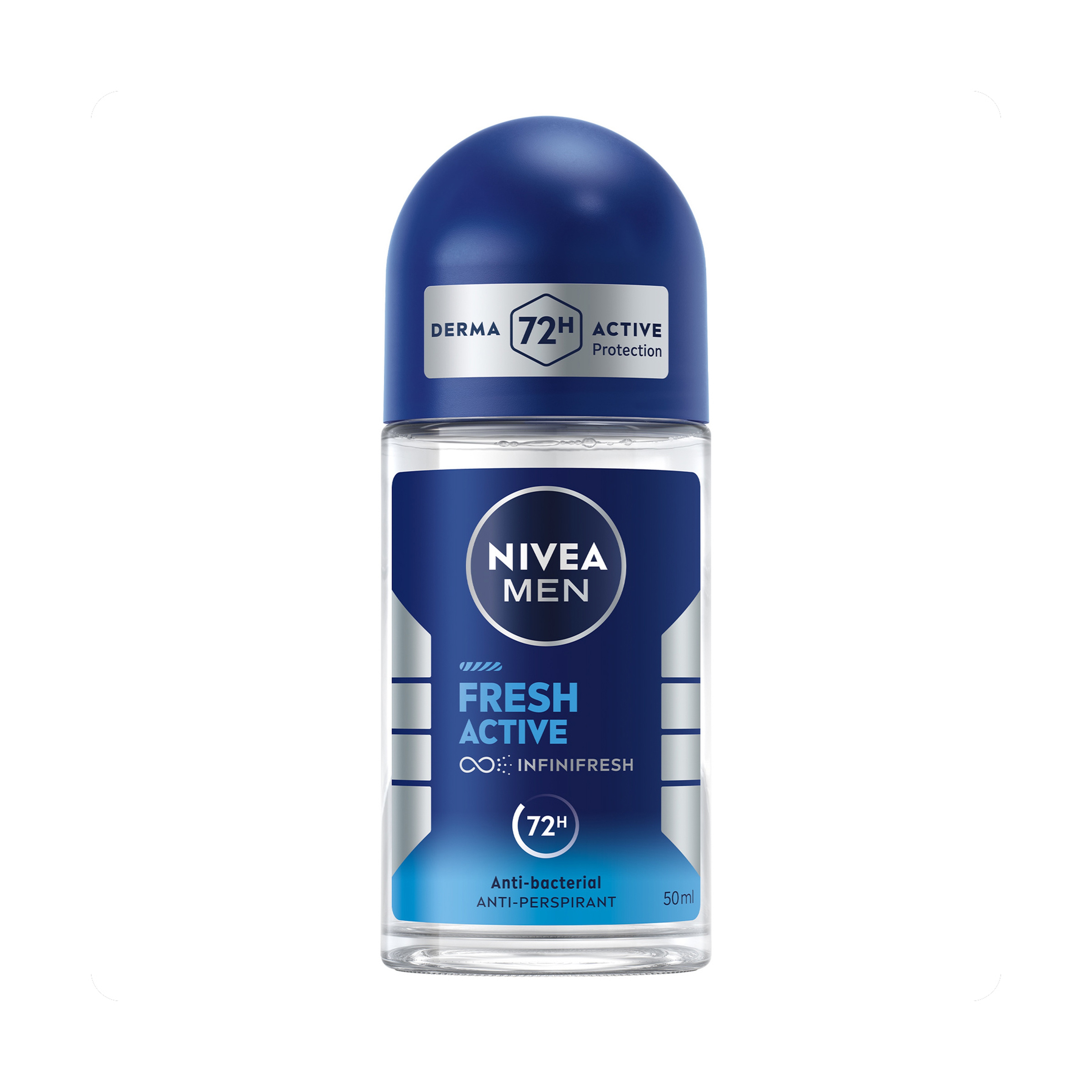 Nivea Men Fresh Active Transparent Roll-On Deodorant - 50Ml