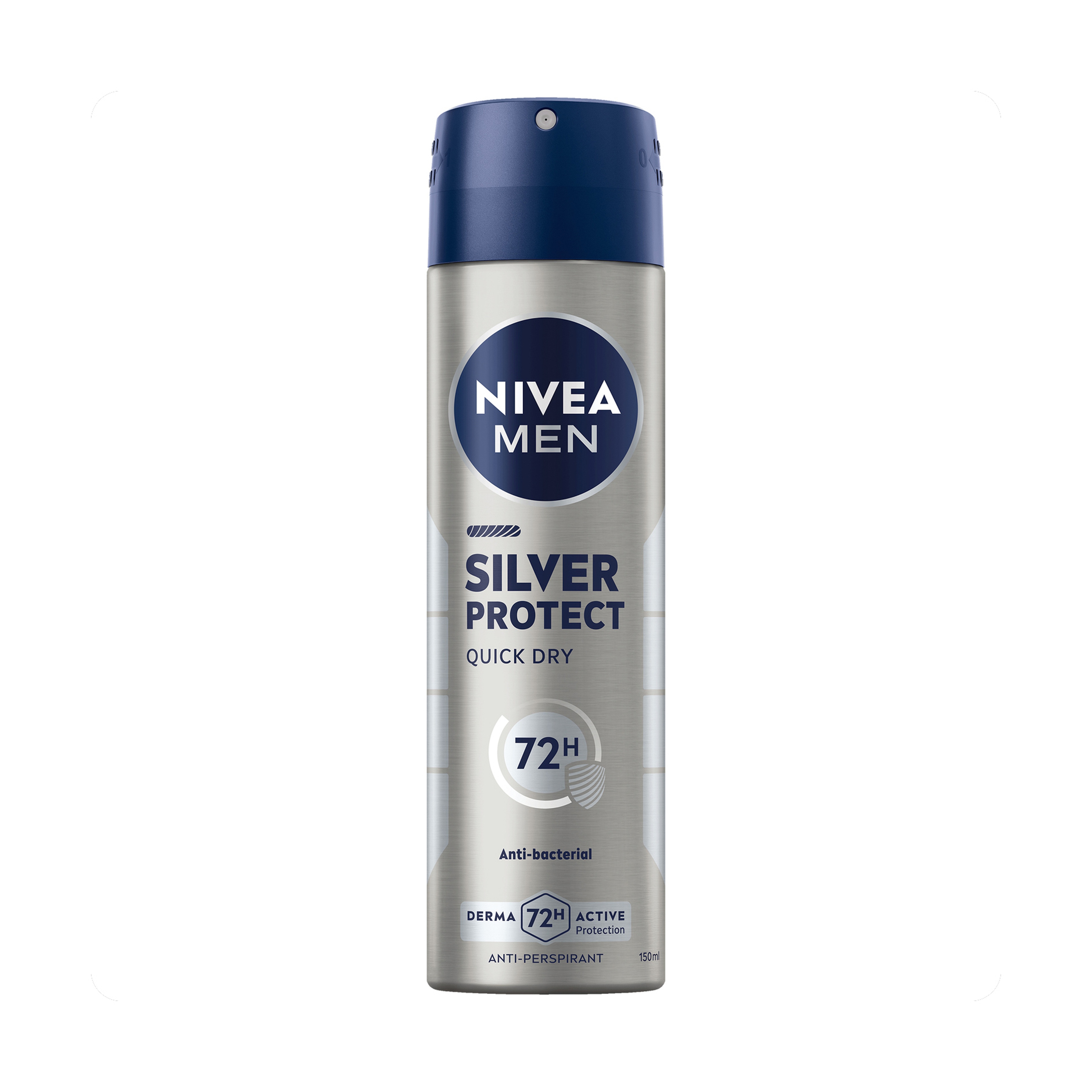 Nivea Silver Protect Deodorant - Antibacterial Protection, 150Ml