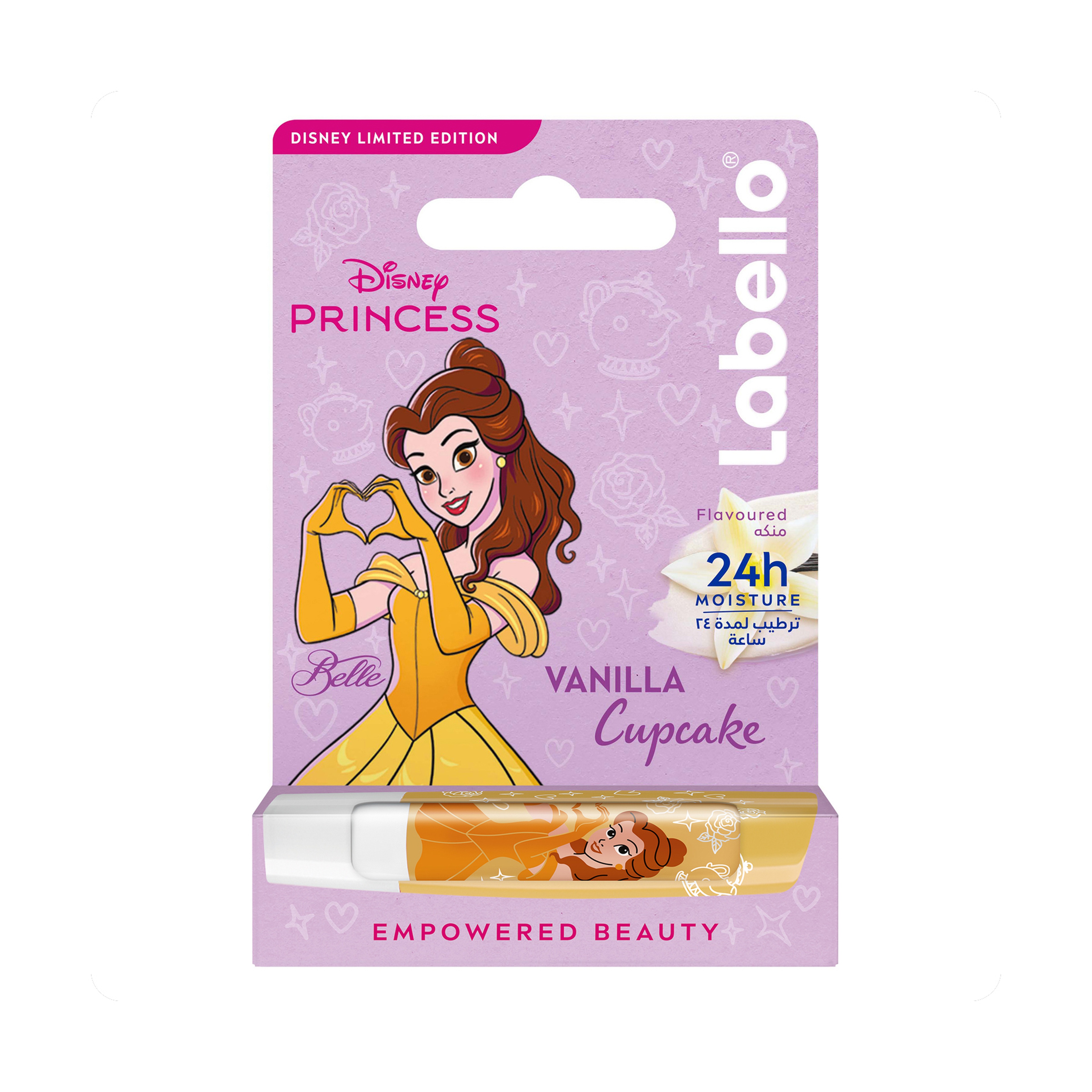 Labello Disney Princess  Belle Vanilla Cupcake  for kids Lip Balm 4.8g