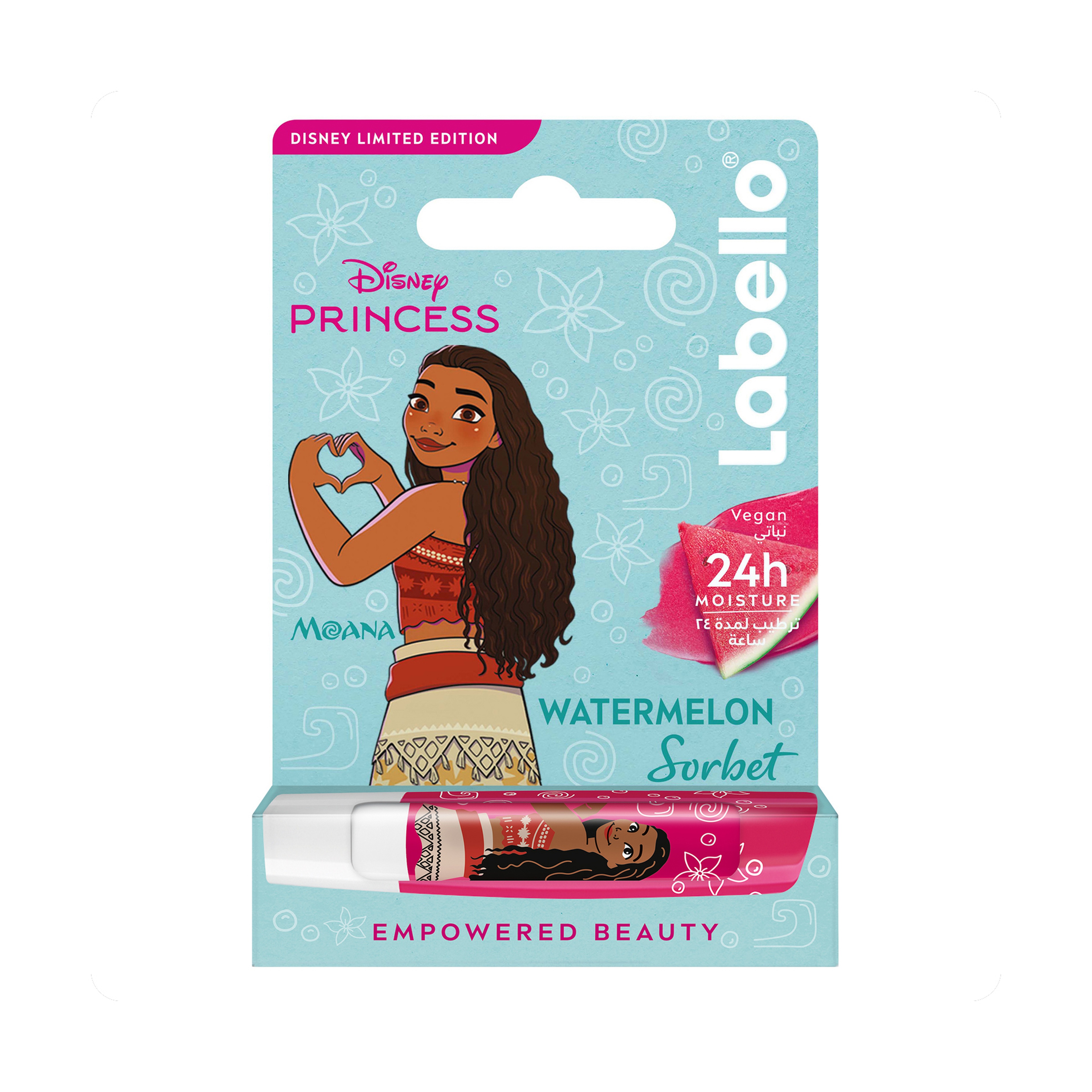 Labello Disney Princess  Moana Watermelon Sorbet  Lip Balm 4.8g