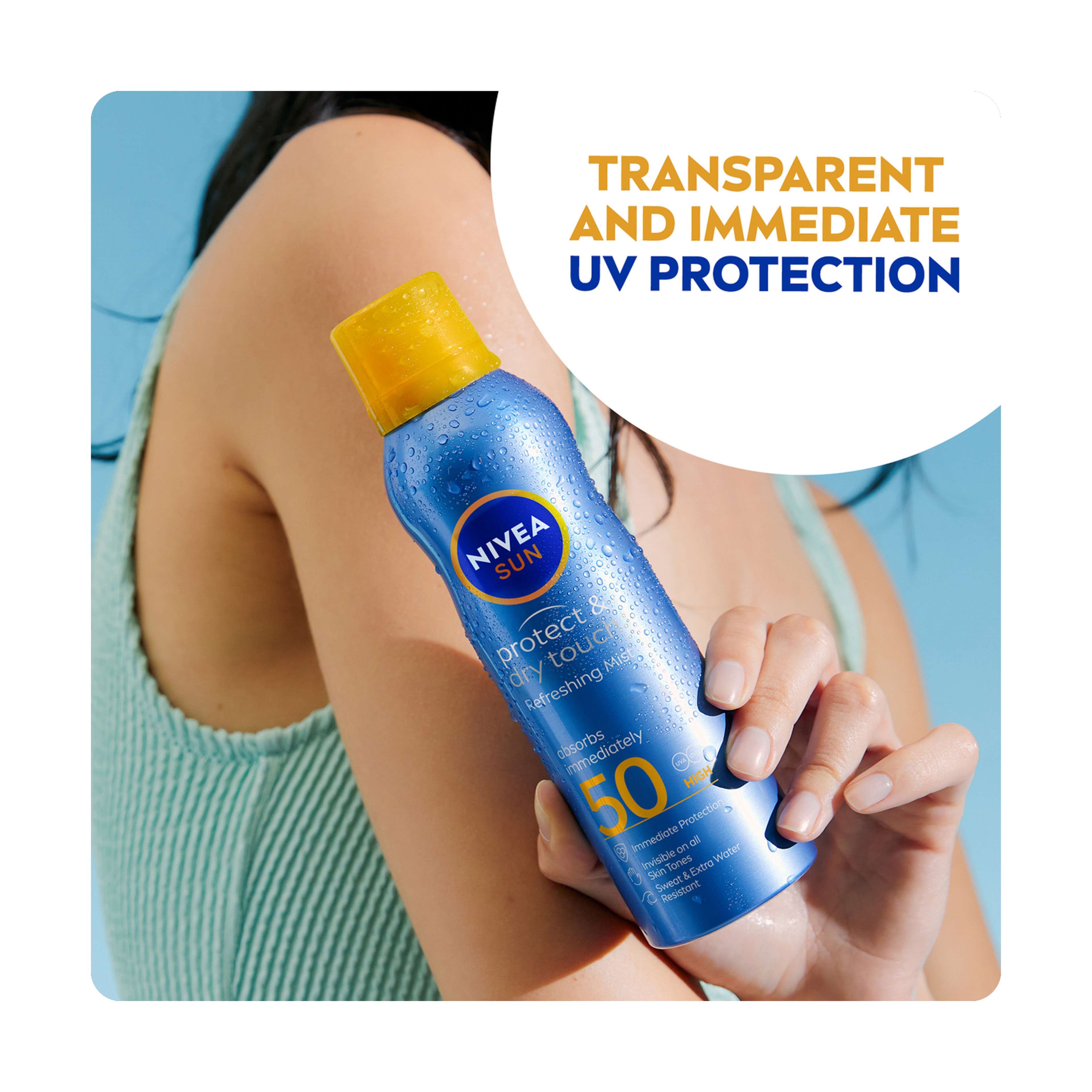NIVEA Sun Protect & Dry Touch Sport FP50  Cream Spray 200 ml