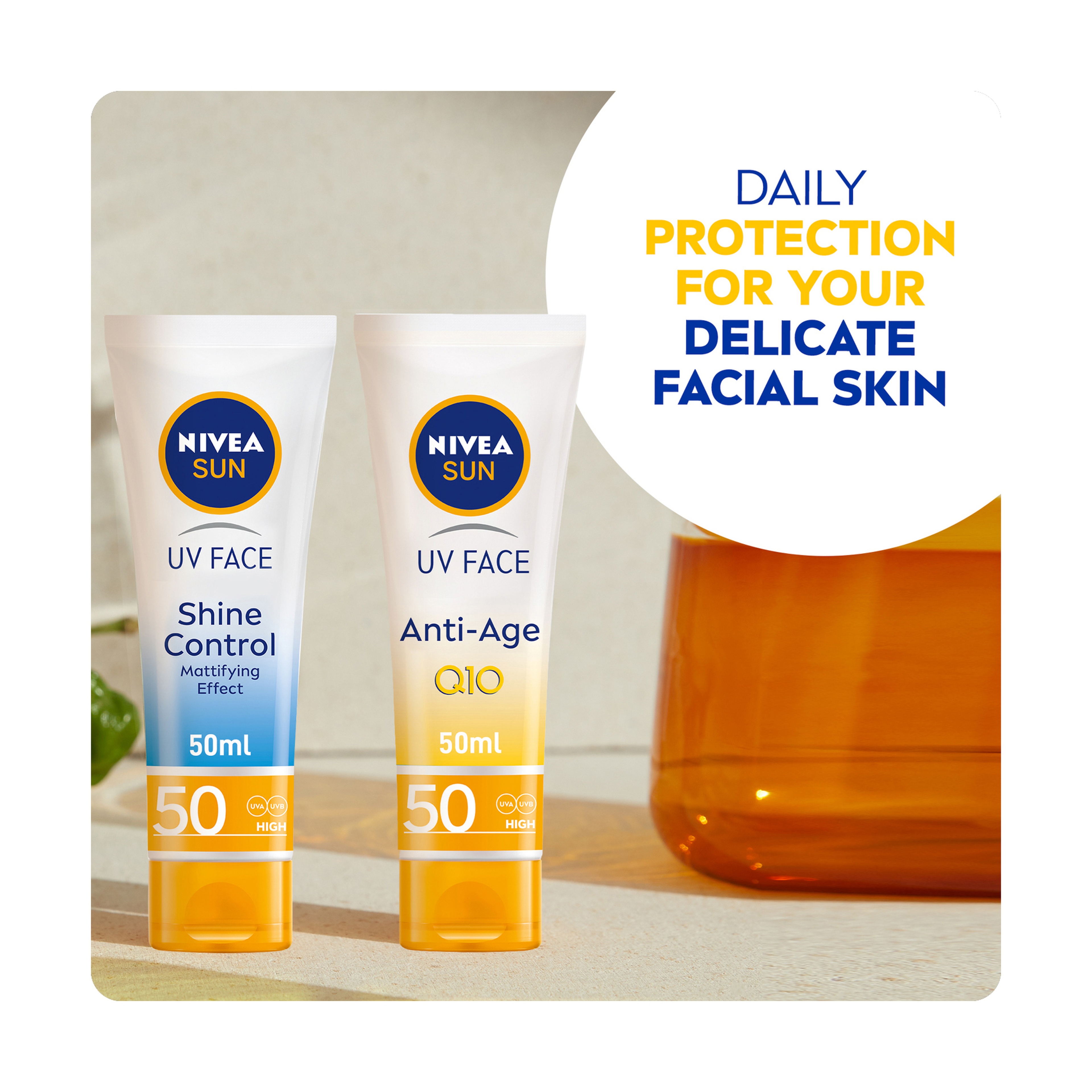 Nivea Sun  UV FACE Shine control Spf 50 cream 50Ml