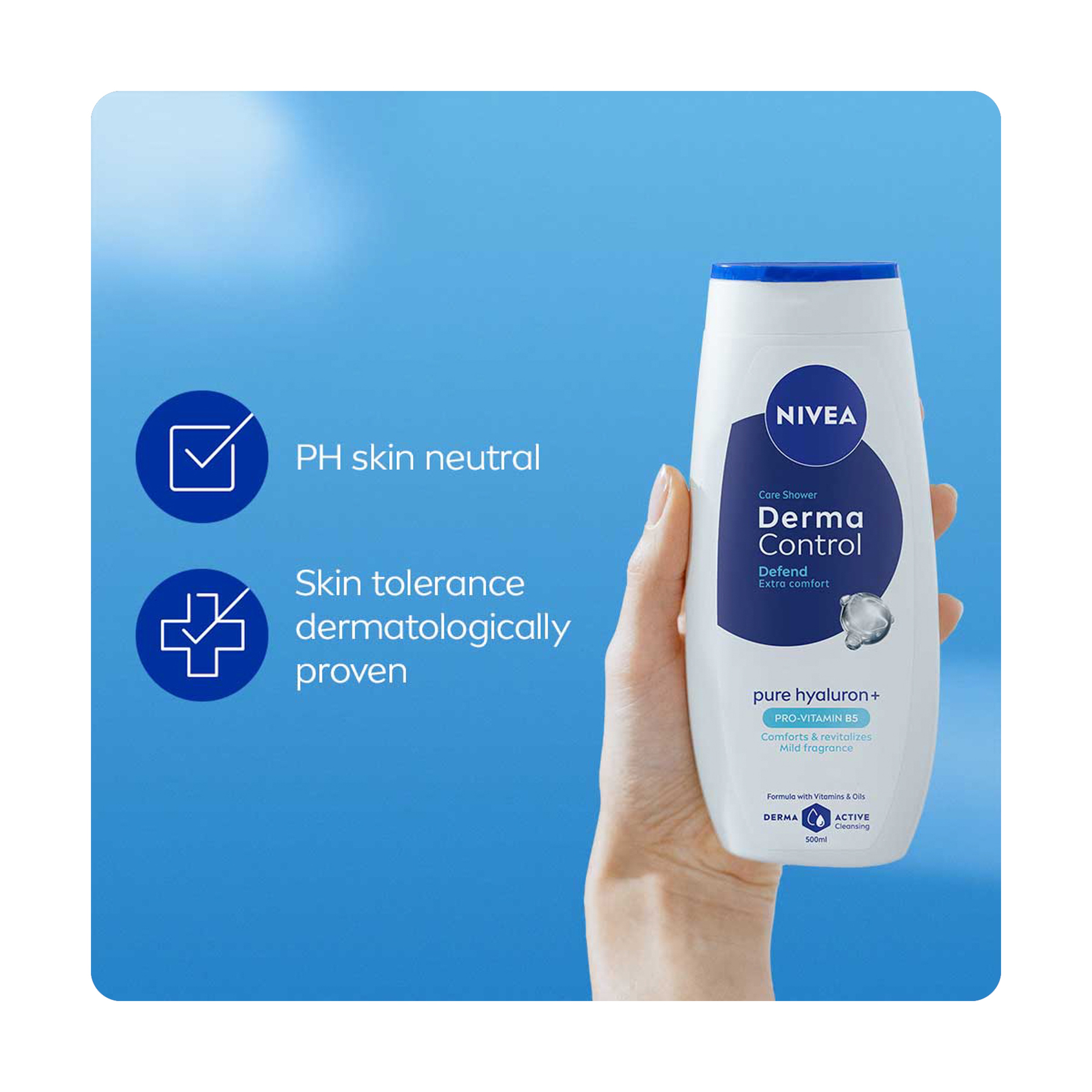 Nivea Derma Control Defend Shower Gel 500 ml